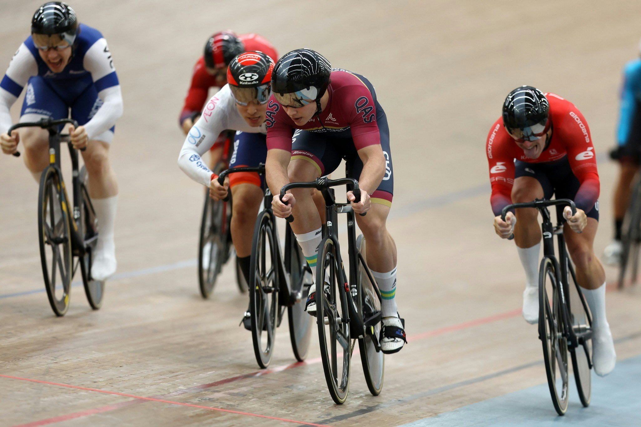 UCI C1 Keirin racing (Ryan Elliott) during the Saturday night of the Quest Ivanhoe 127th Austral Wheelrace. Picture: Con Chronis