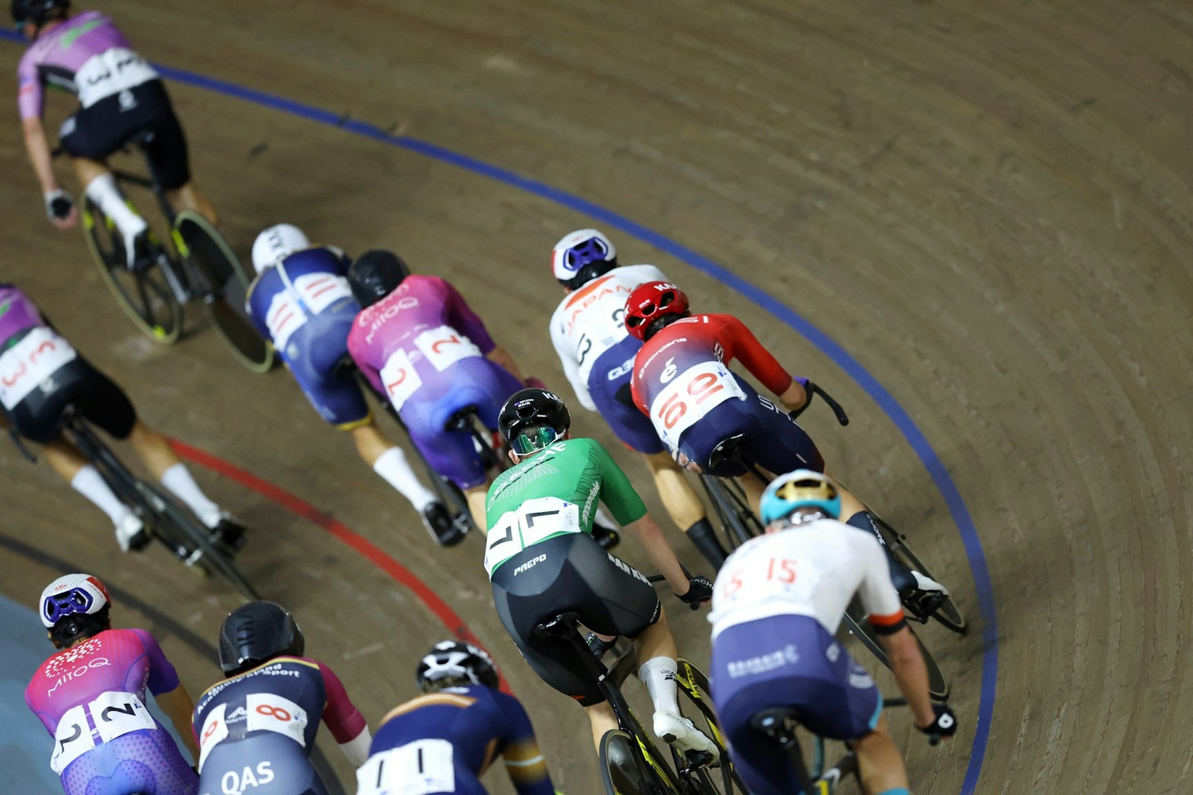 2024 AusCycling Madison National Championships (elite men) at DISC in Melbourne. Picture: Con Chronis