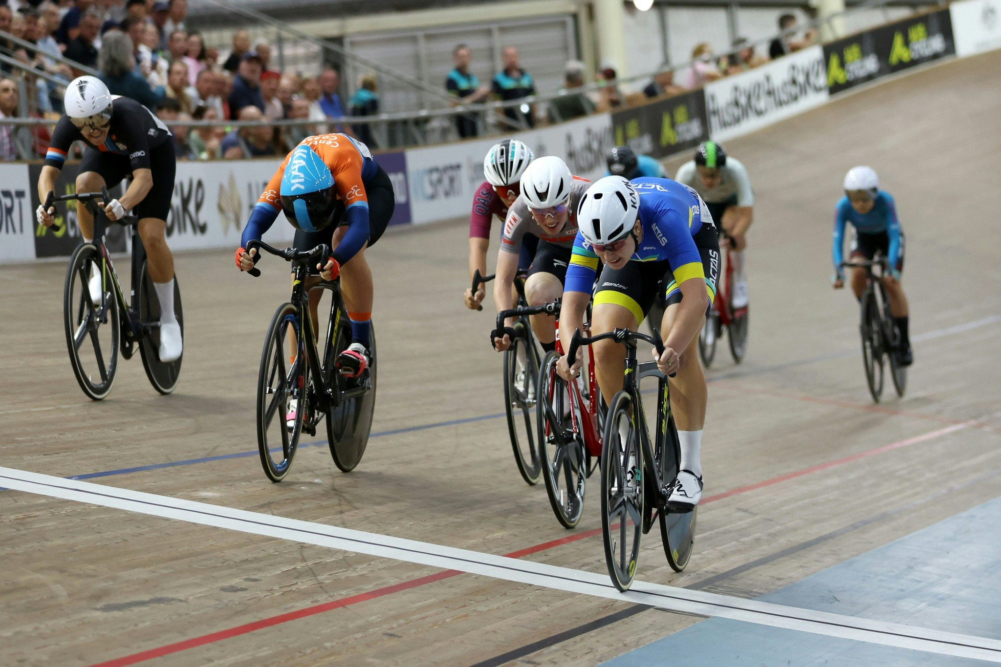Claudia Marcks has won the 2024 women's Austral Wheelrace. Picture: Con Chronis