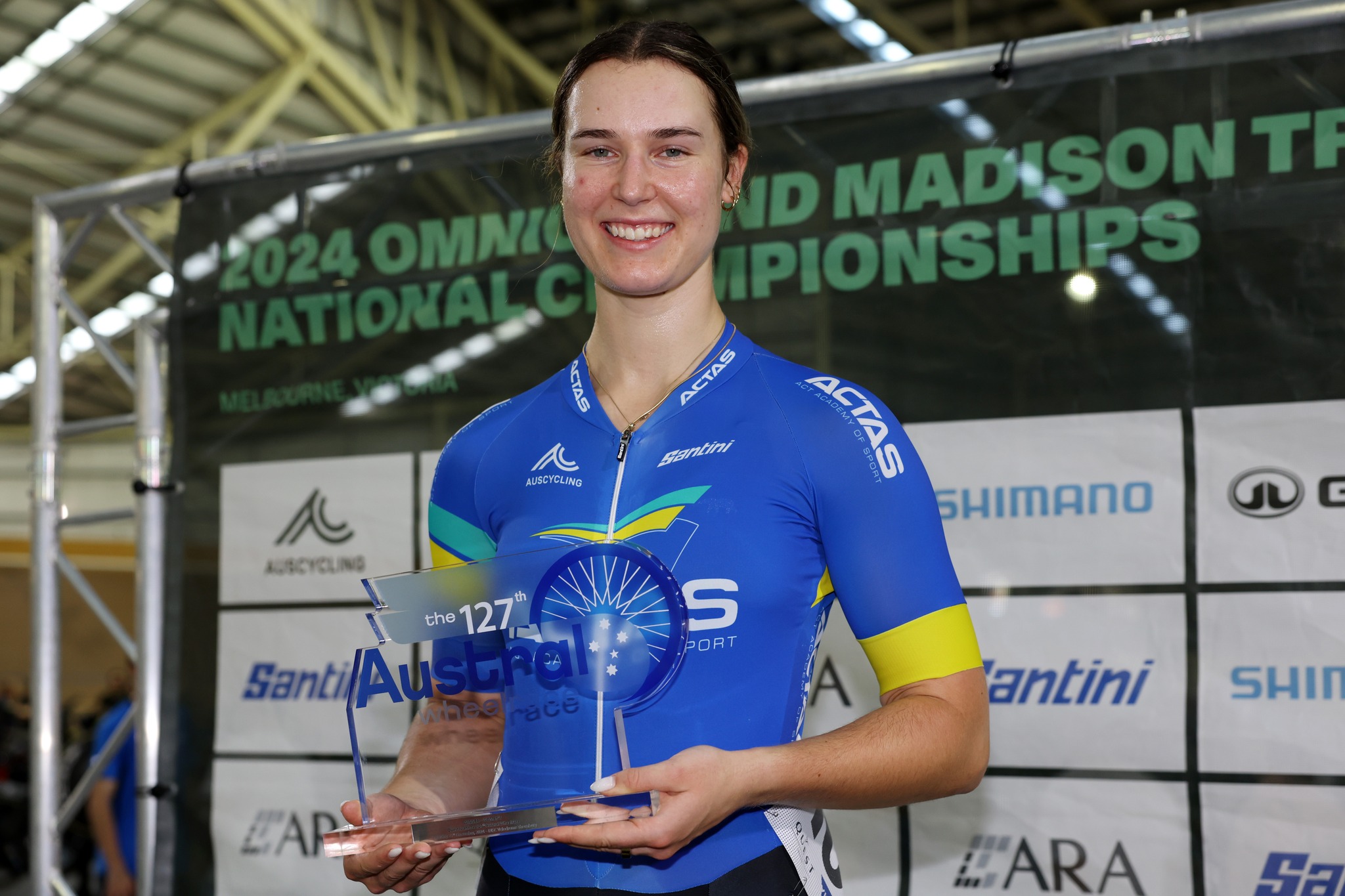 Claudia Marcks is the 2024 women's Austral Wheelrace winner. Picture: Con Chronis