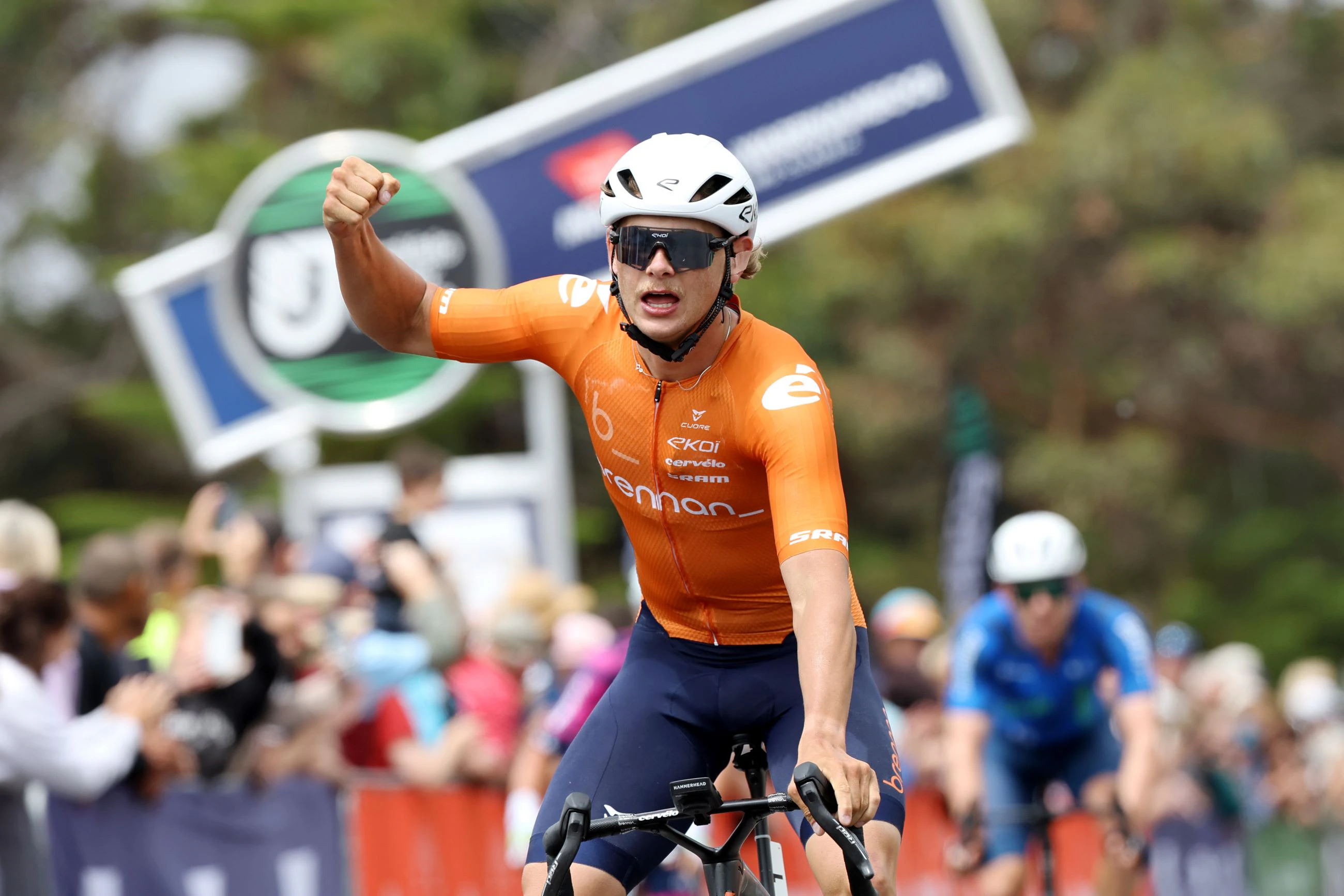 Blake Agnoletto of Team Brennan wins the 2025 Powercor Melbourne to Warrnambool Cycling Classic