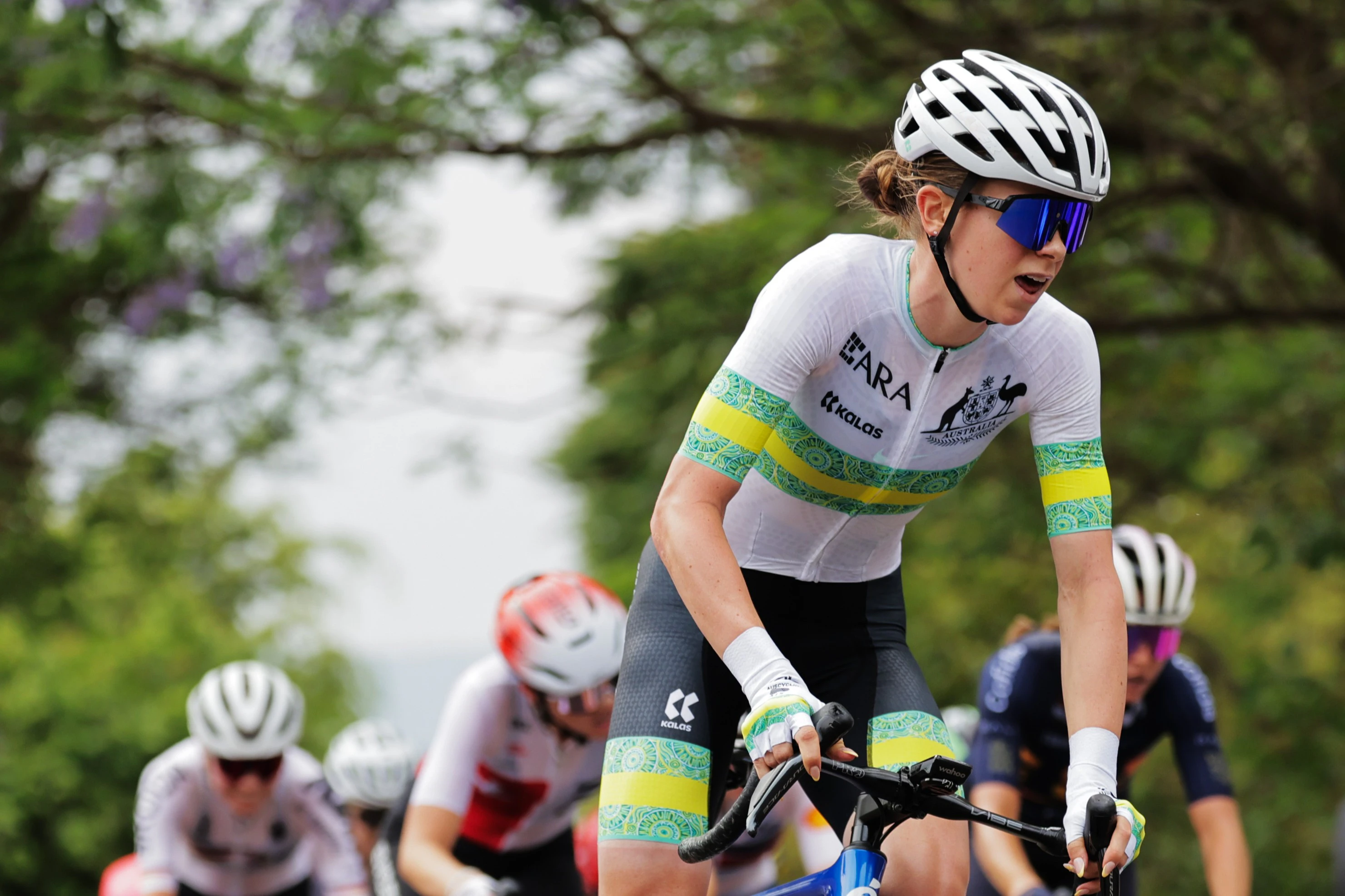 2025 UCI Road World Championships - Kigali Convention Centre, Kigali, Rwanda - Women Under-23 Road Race - Talia Appleton (Australia) during the race