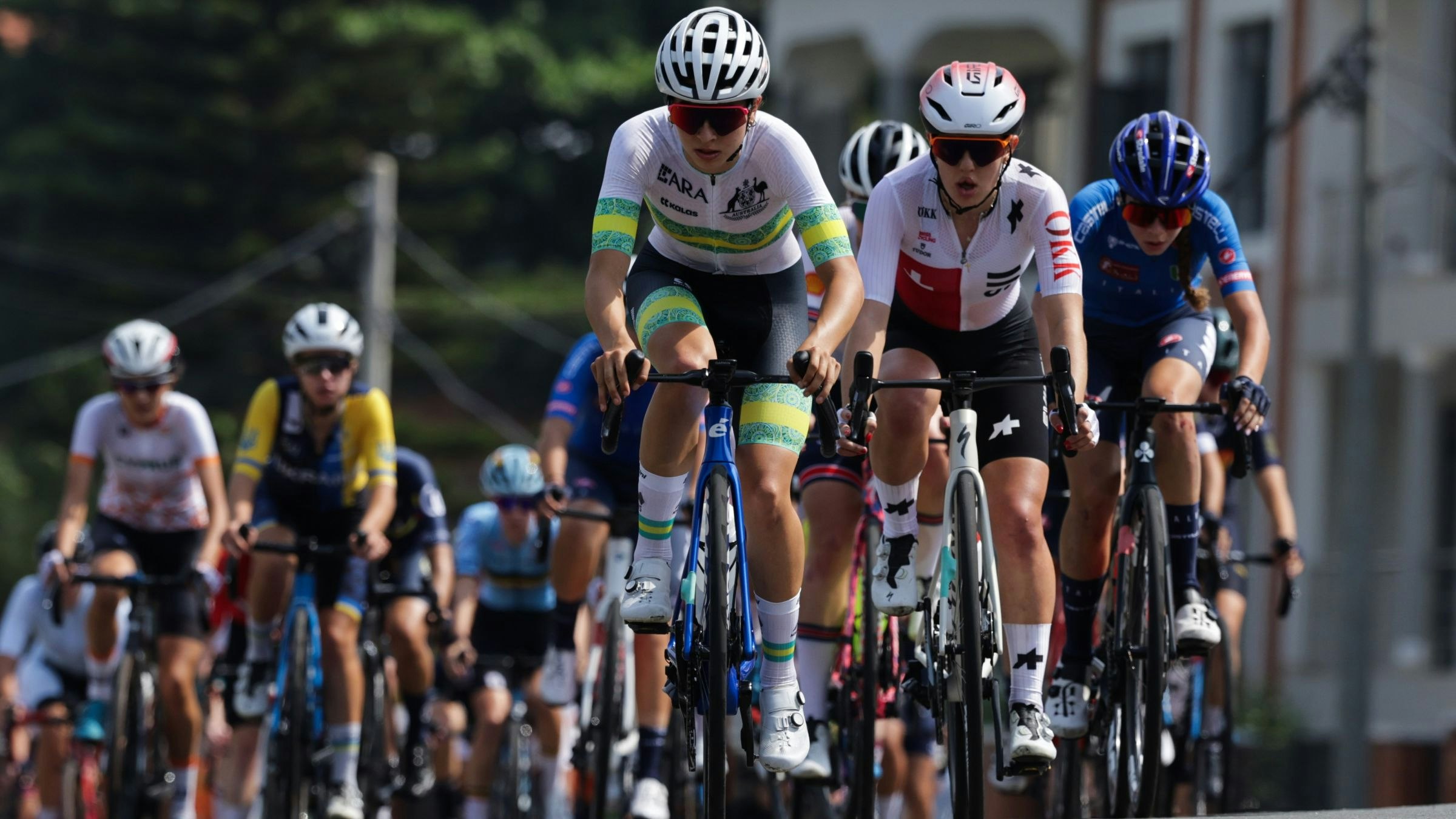 2025 UCI Road World Championships - Kigali Convention Centre, Kigali, Rwanda - Women Junior Road Race - Australia - Tully Schweitzer