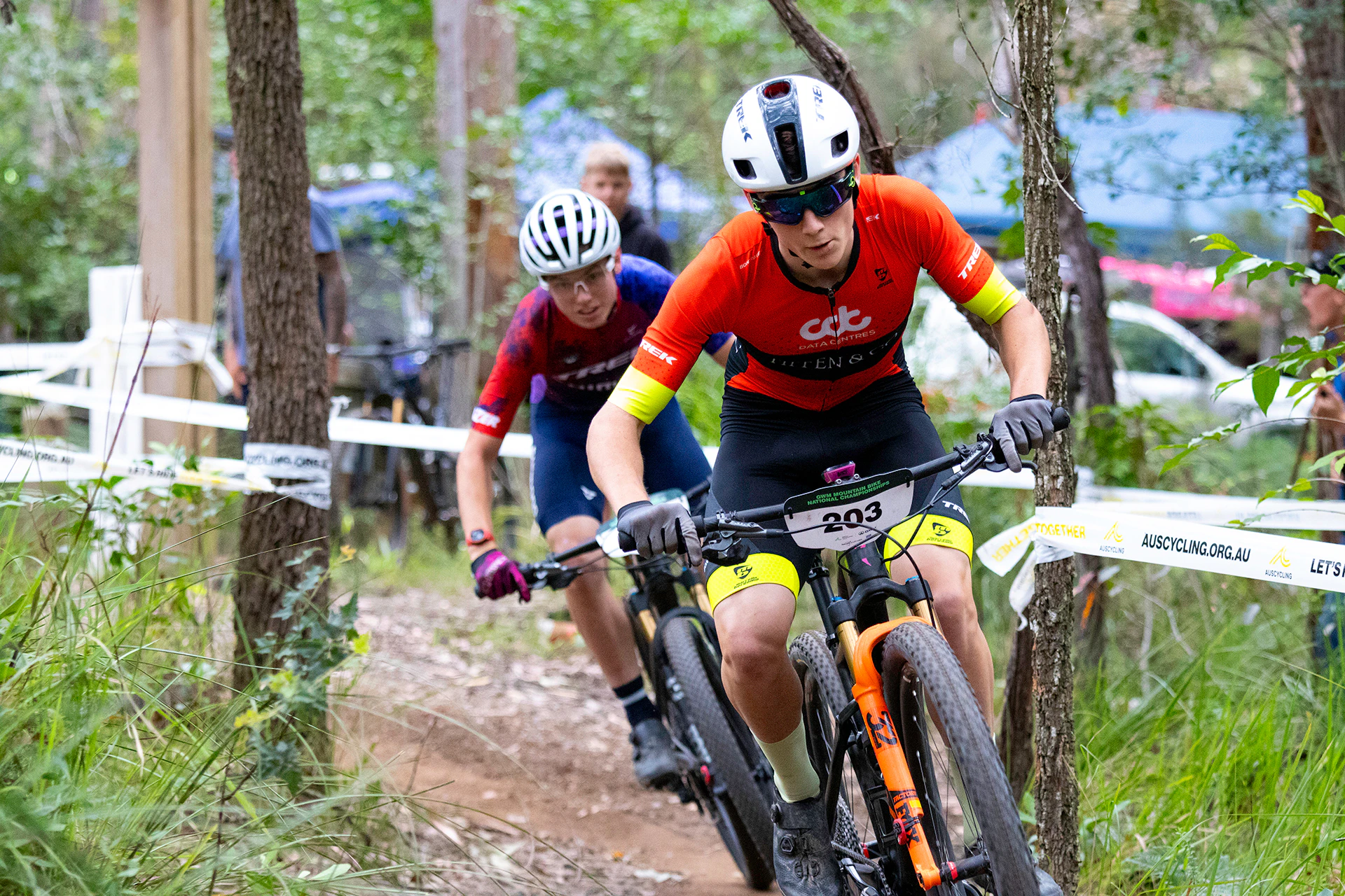 2024 Mountain Bike National Championships Cross Country riders racing