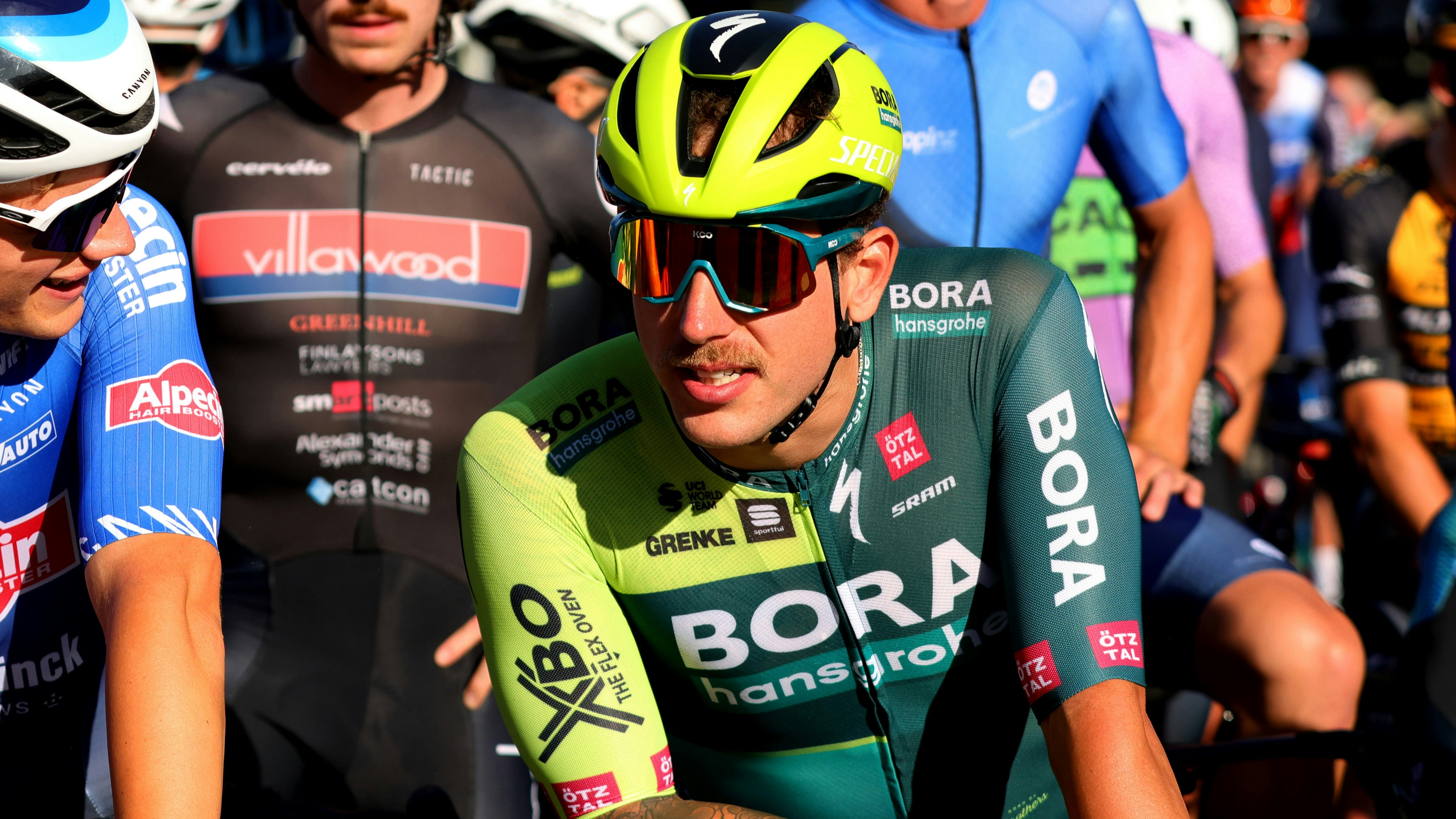Australian cyclist Sam Welsford of Team Bora Hansgrohe at the 2024 Federation University AusCycling Road National Championships, Ballarat