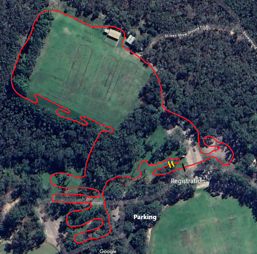 2025 AusCycling Cyclo-cross State Series NSW & ACT Round 4 site map