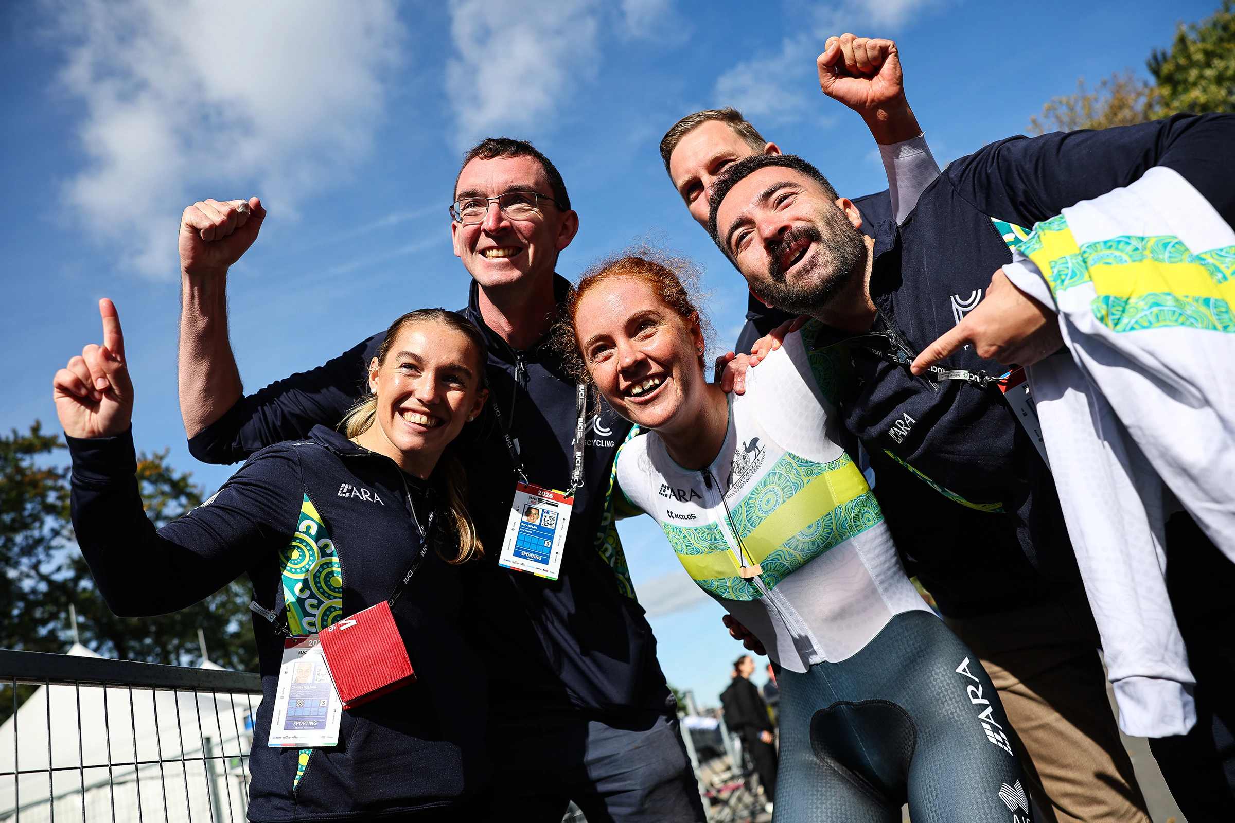 Felicity Wilson-Haffenden of the ARA Australian Cycling Team wins the Under-23 Women Individual Time Trial at the 2026 UCI Road World Championships in Montreal Canada