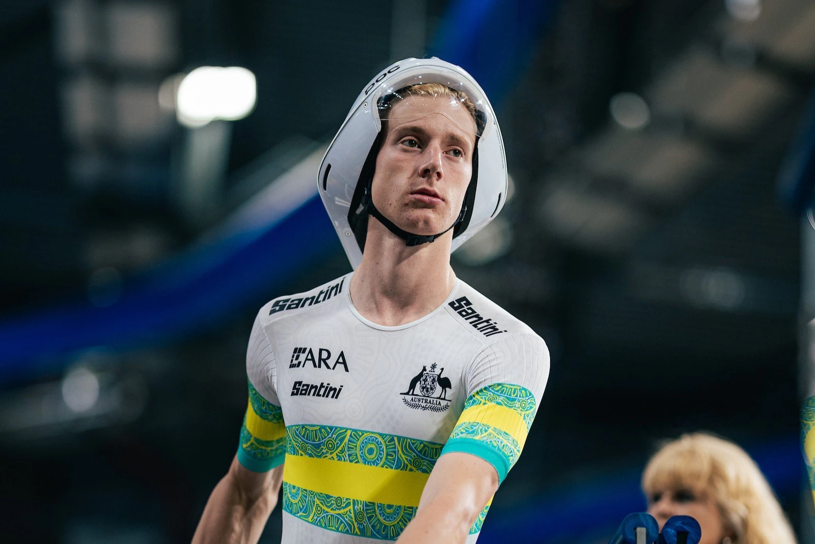 Toby Jones during a practice session at the 2025 UCI Junior Track World Championships in Apeldoorn, Netherlands. Picture: SWpix.com/Alex Whitehead