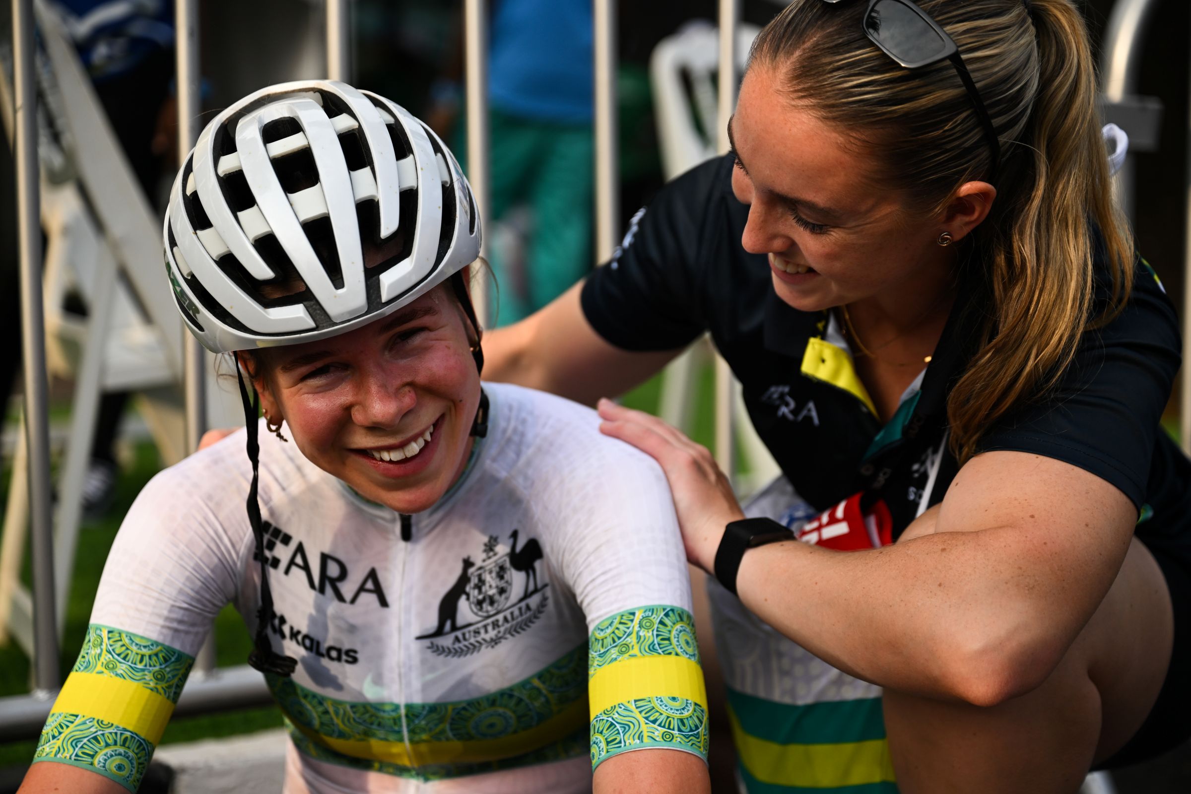 2025 UCI Road World Championships - Kigali Convention Centre, Kigali, Rwanda - Women Under-23 Road Race - Talia Appleton (Australia) after the race