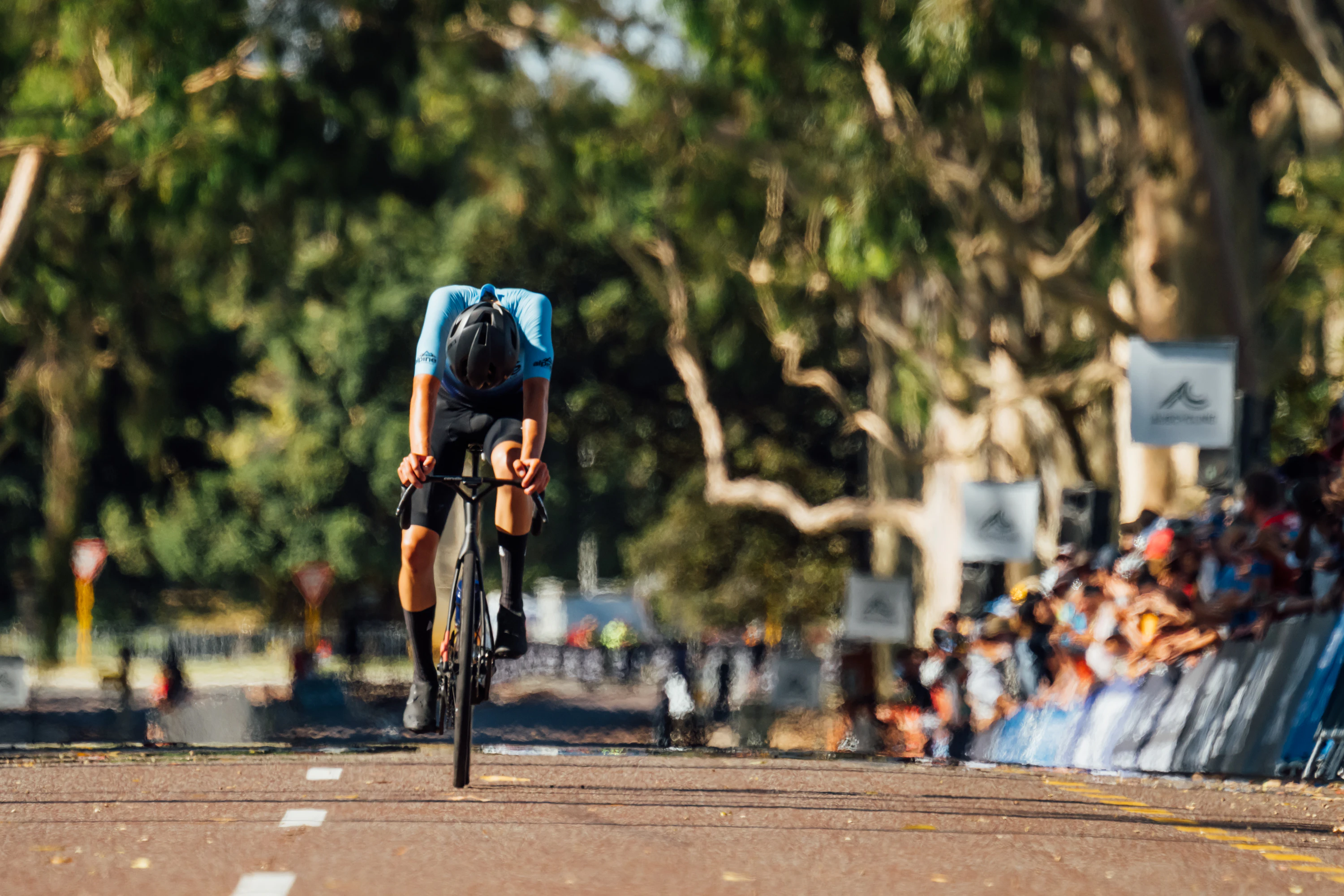 Julian Baudry wins the U23 Men's Road Race at the 2025 AusCycling Road National Championships. Picture: Chris Auld