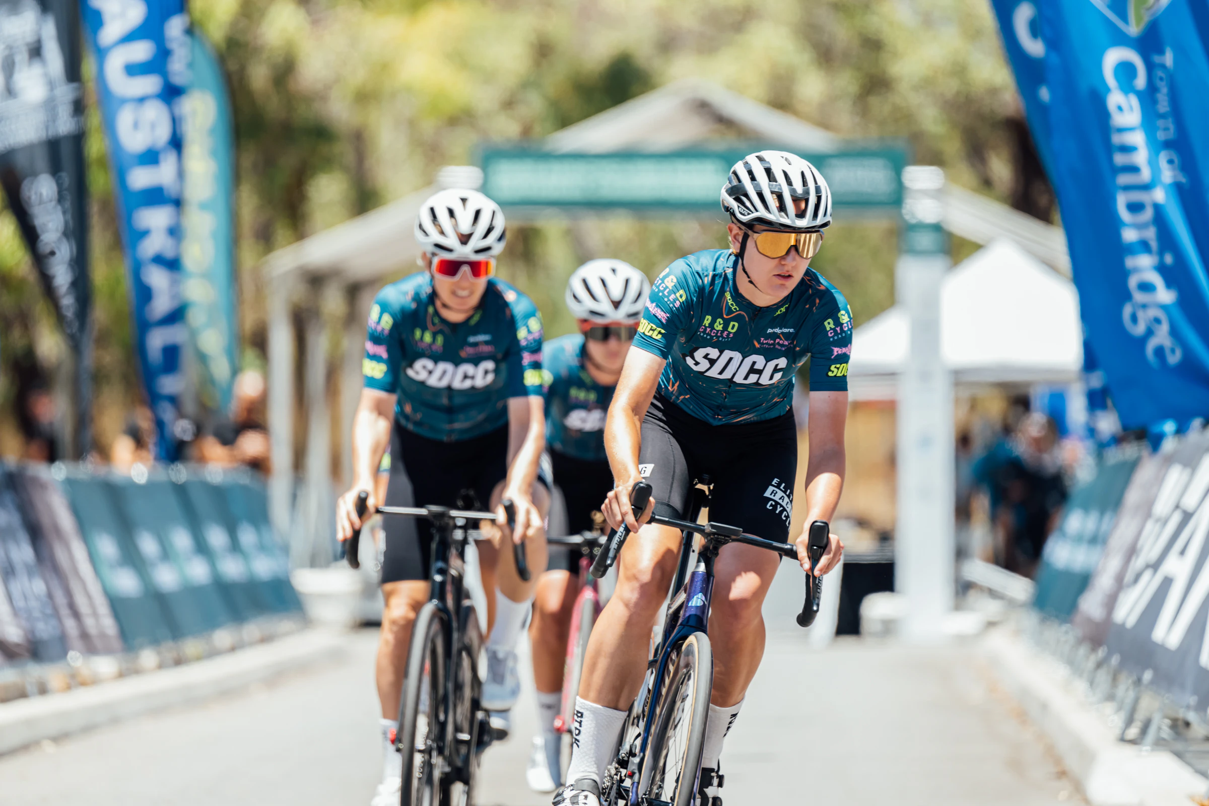 Swan Drafting Cycle Club's Masters Women Open team at the Club Team Time Trial at the 2025 AusCycling Road National Championships. Picture: Chris Auld