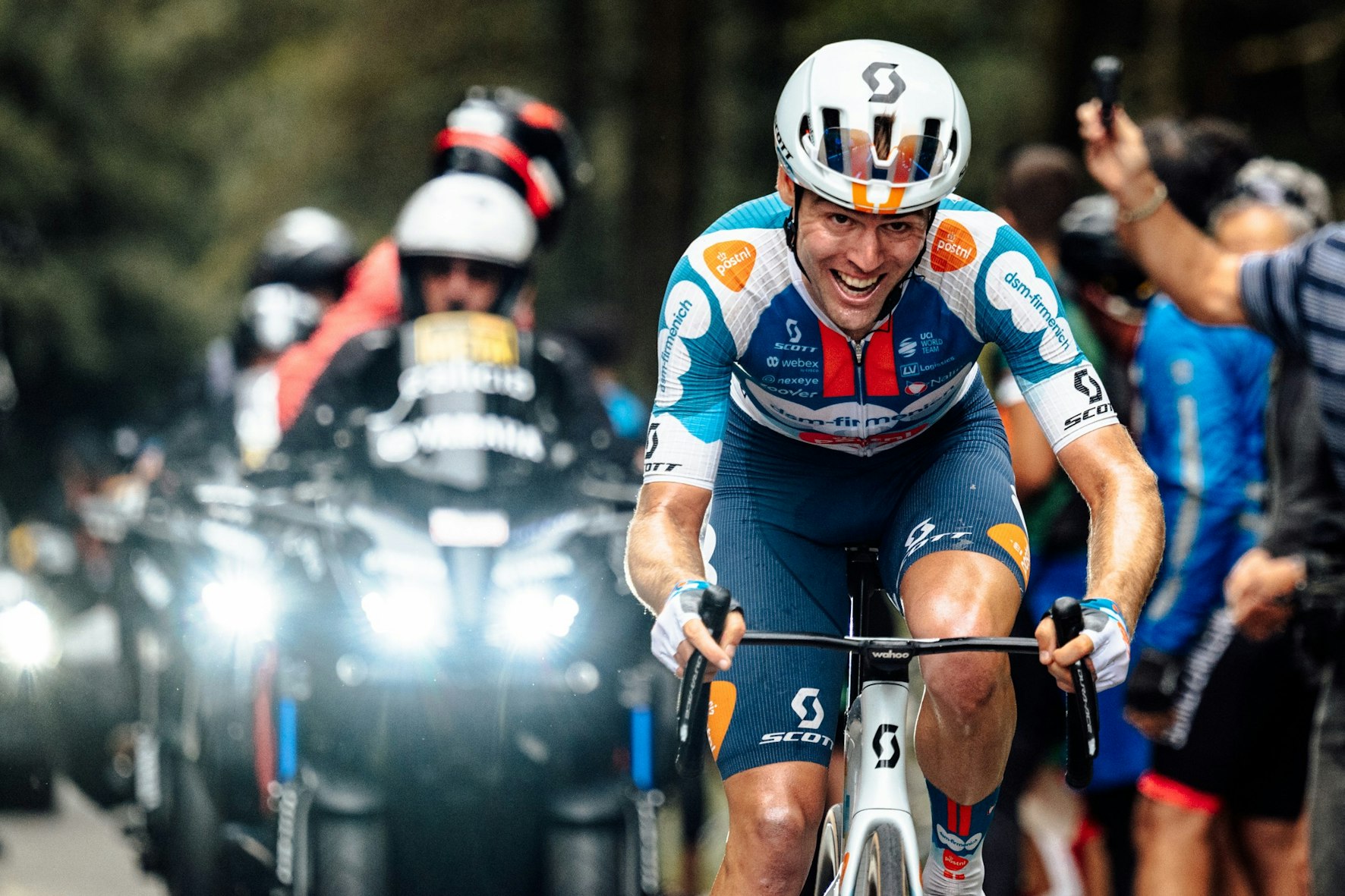 Chris Hamilton during Stage 18 of the 2024 La Vuelta. Picture: Chris Auld/Team dsm–firmenich PostNL