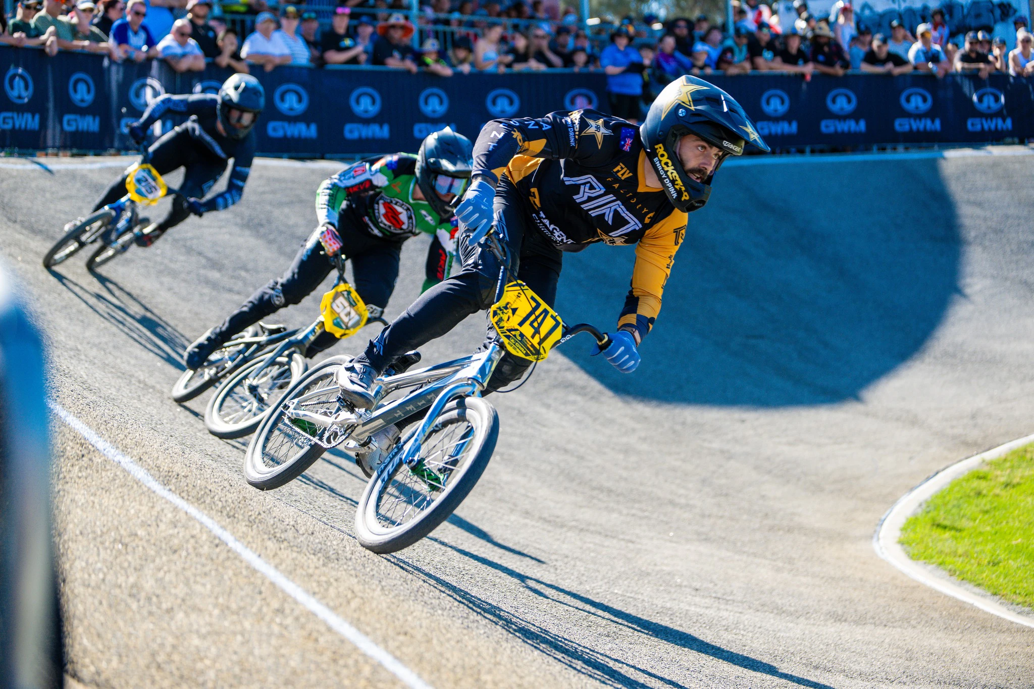 Bodi Turner racing at the 2024 GWM BMX Racing National Championships in Perth, WA. Picture: Get Snapt