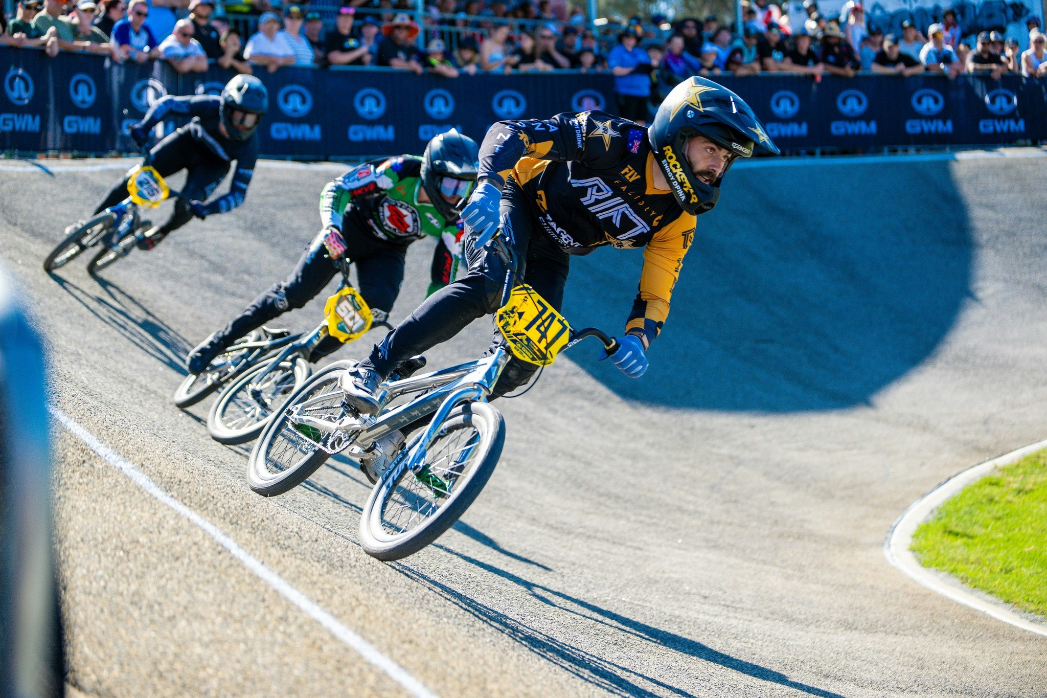 Bodi Turner racing at the 2024 GWM BMX Racing National Championships in Perth, WA. Picture: Get Snapt