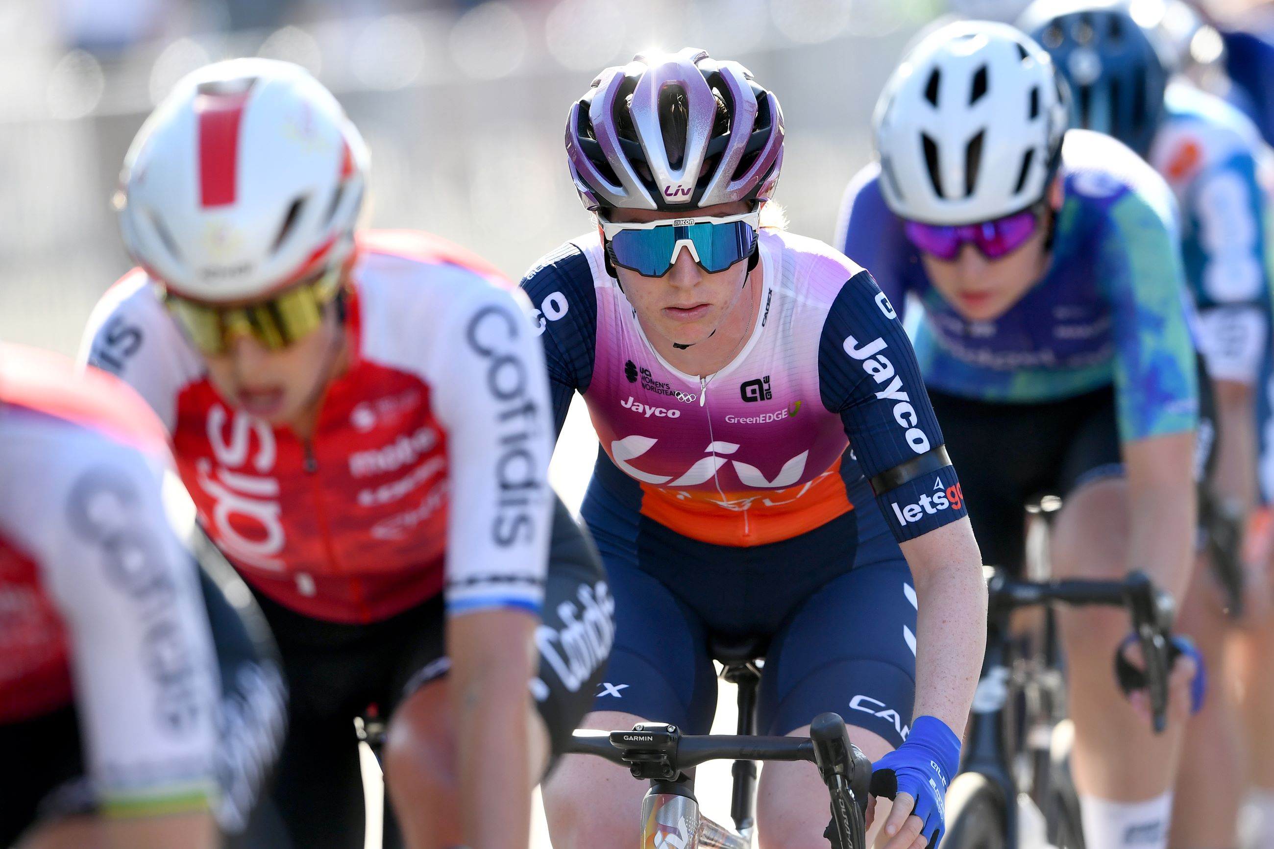 Alexandra Manly, Australian cyclist for Liv AlUla Jayco, racing the 2024 AusCycling Road National Championships in Ballarat