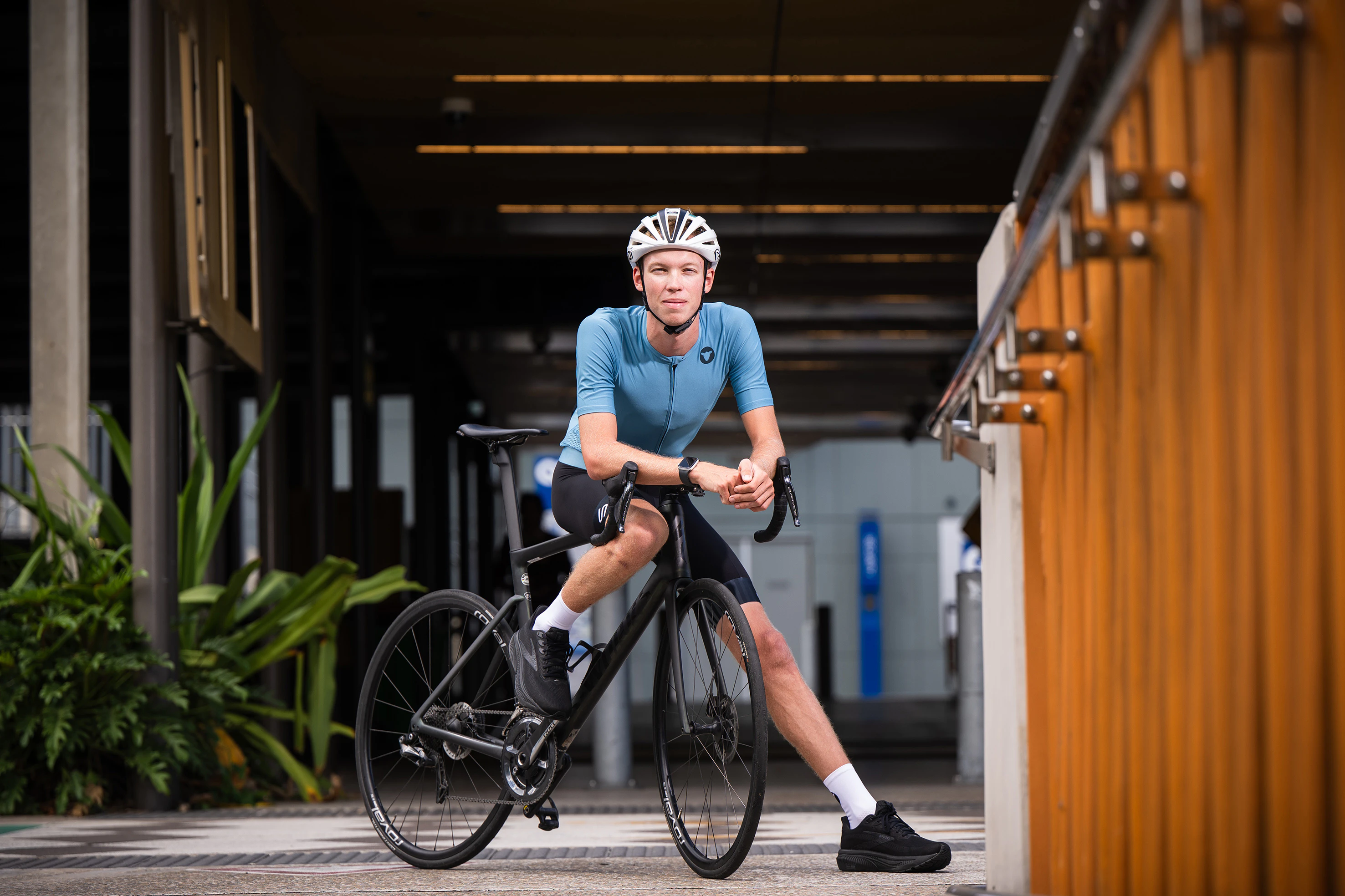 Lachlan Miller QUT AusCycling Scholarship recipient. Picture: QUT