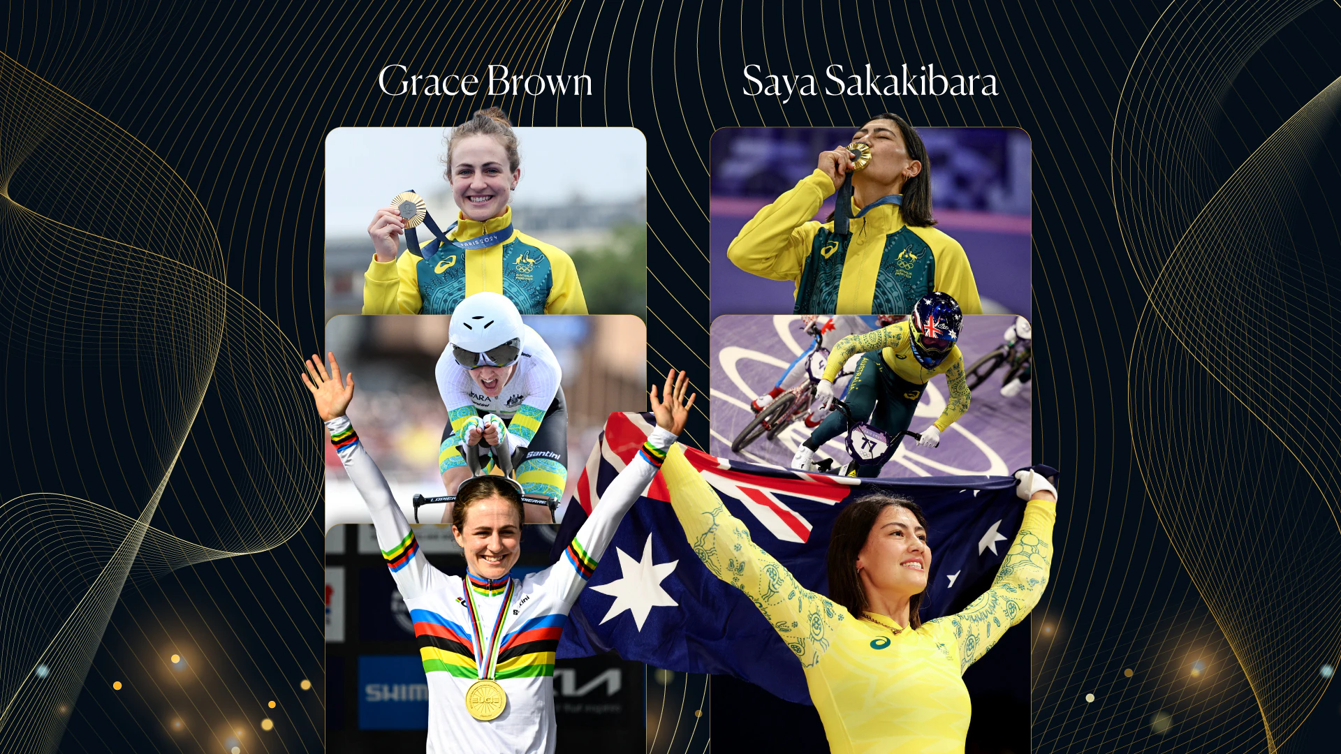 Grace Brown and Saya Sakakibara are the 2024 AusCycling Cyclists of the Year, winners of the Oppy Medal