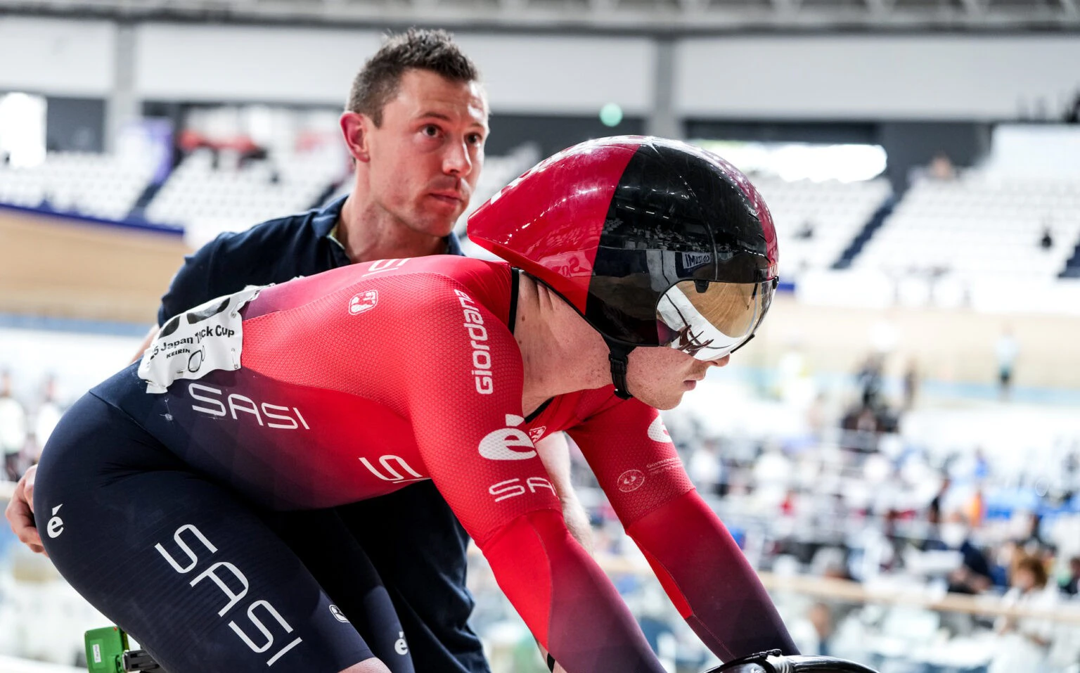 Tayte Ryan racing at the 2025 Japan Track Cup at Izu Velodrome. Picture: More CADENCE