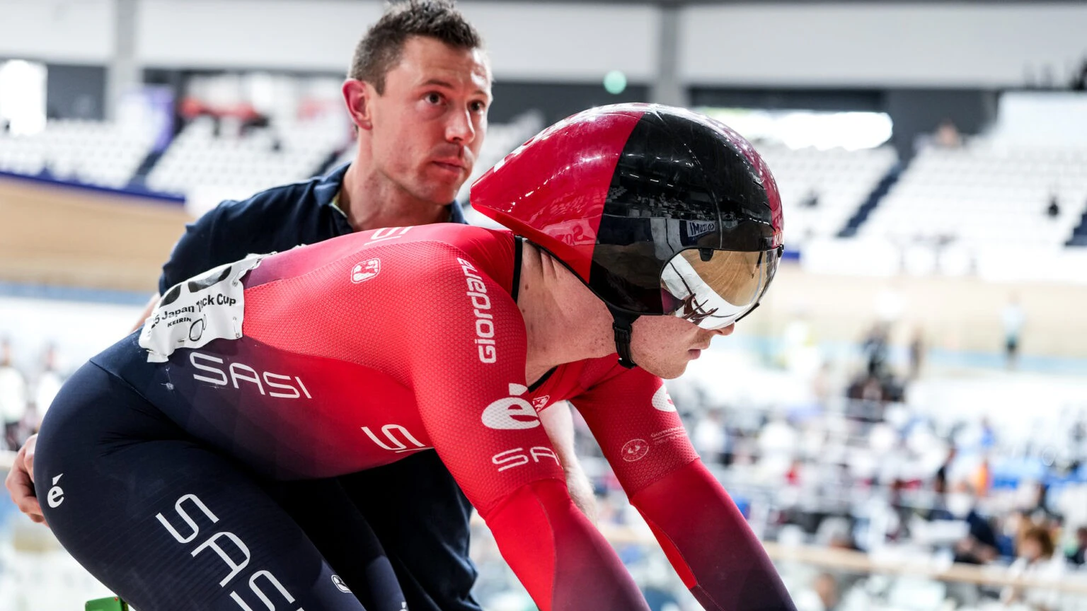 Tayte Ryan racing at the 2025 Japan Track Cup at Izu Velodrome. Picture: More CADENCE