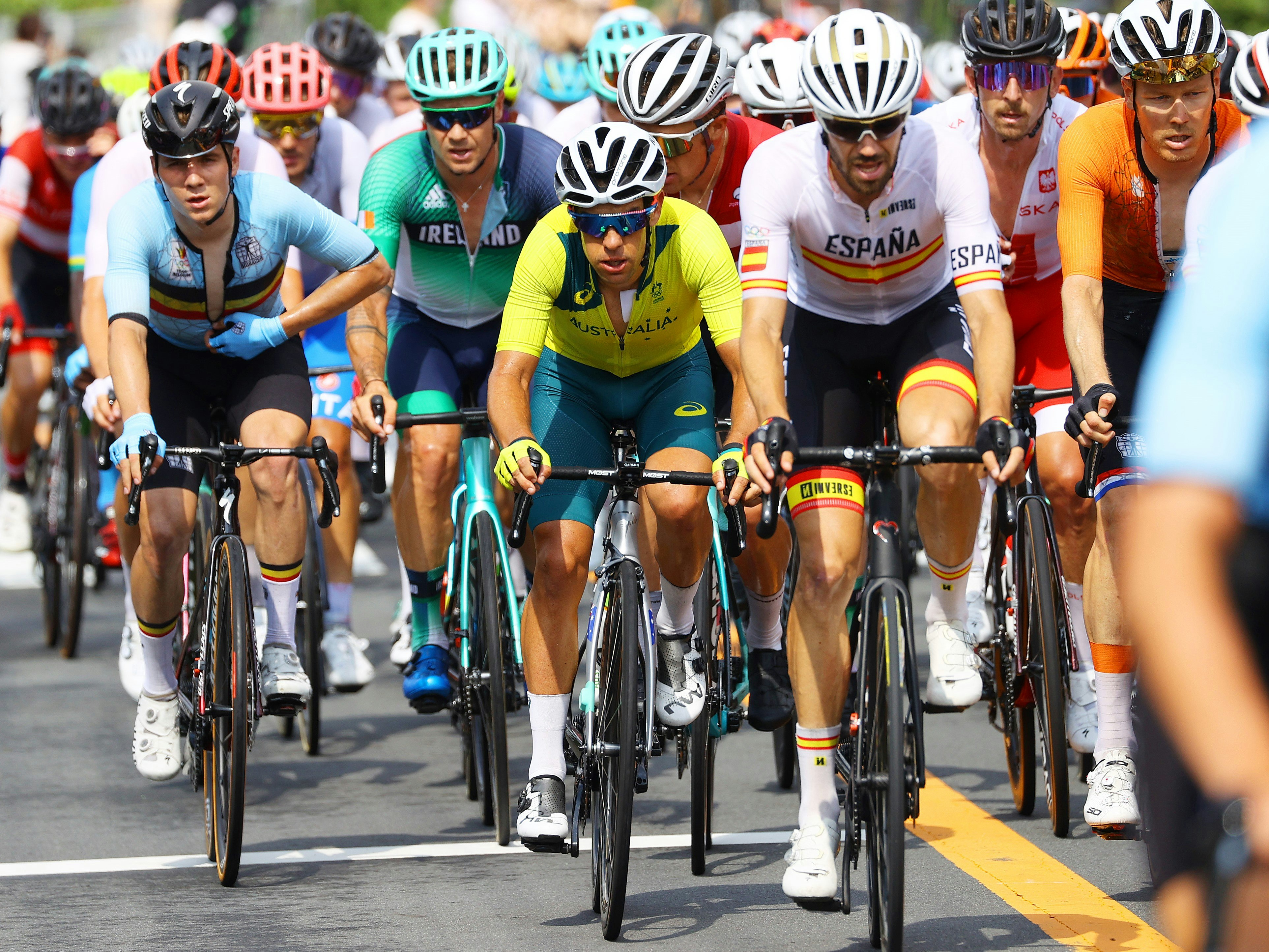 Australian road cyclist Richie Porte during the Tokyo 2020 Olympic Games road race
