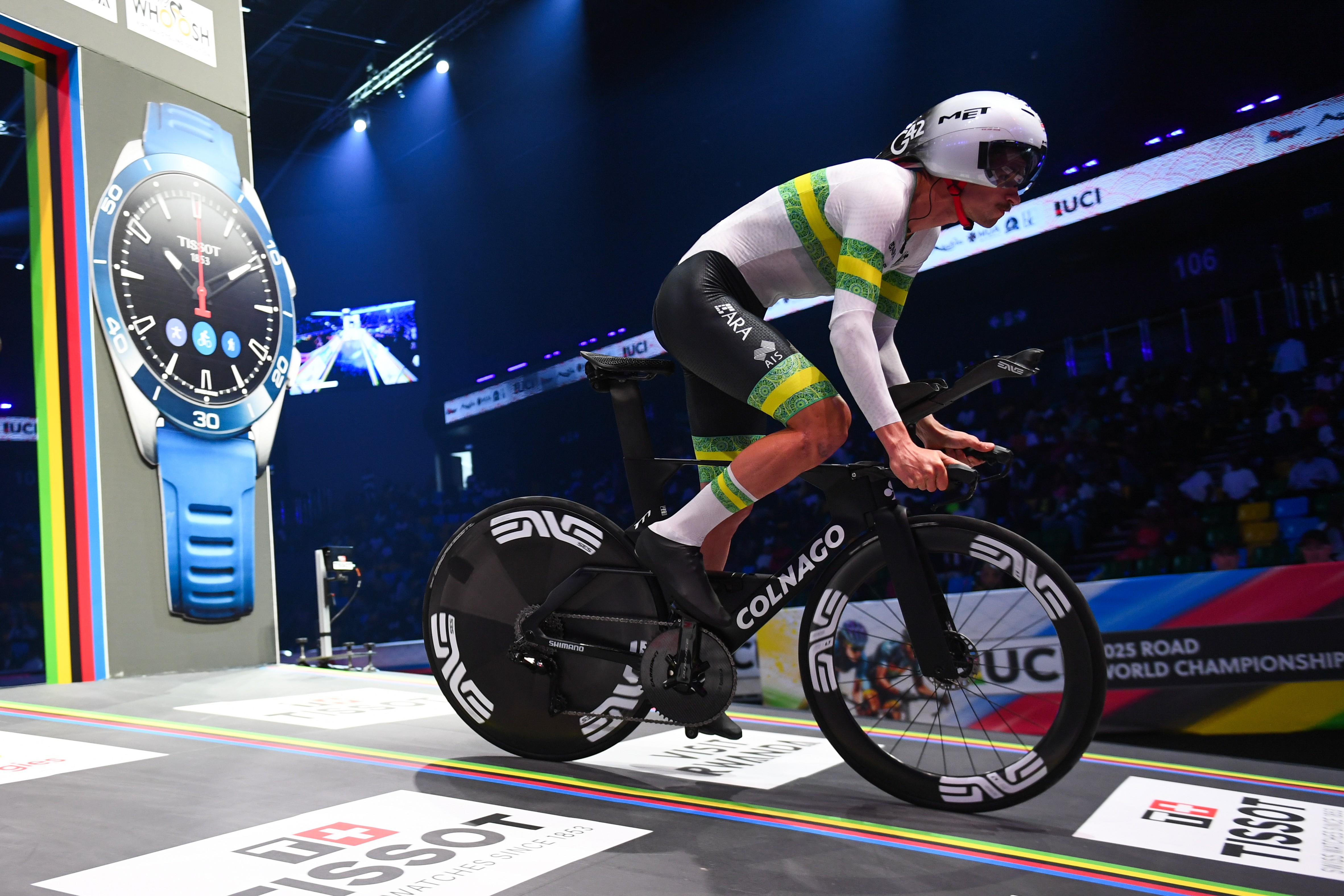 2025 UCI Road World Championships - BK Arena to Kigali Convention Centre, Kigali, Rwanda - Men Elite Individual Time Trial (ITT) - Jay Vine (Australia)