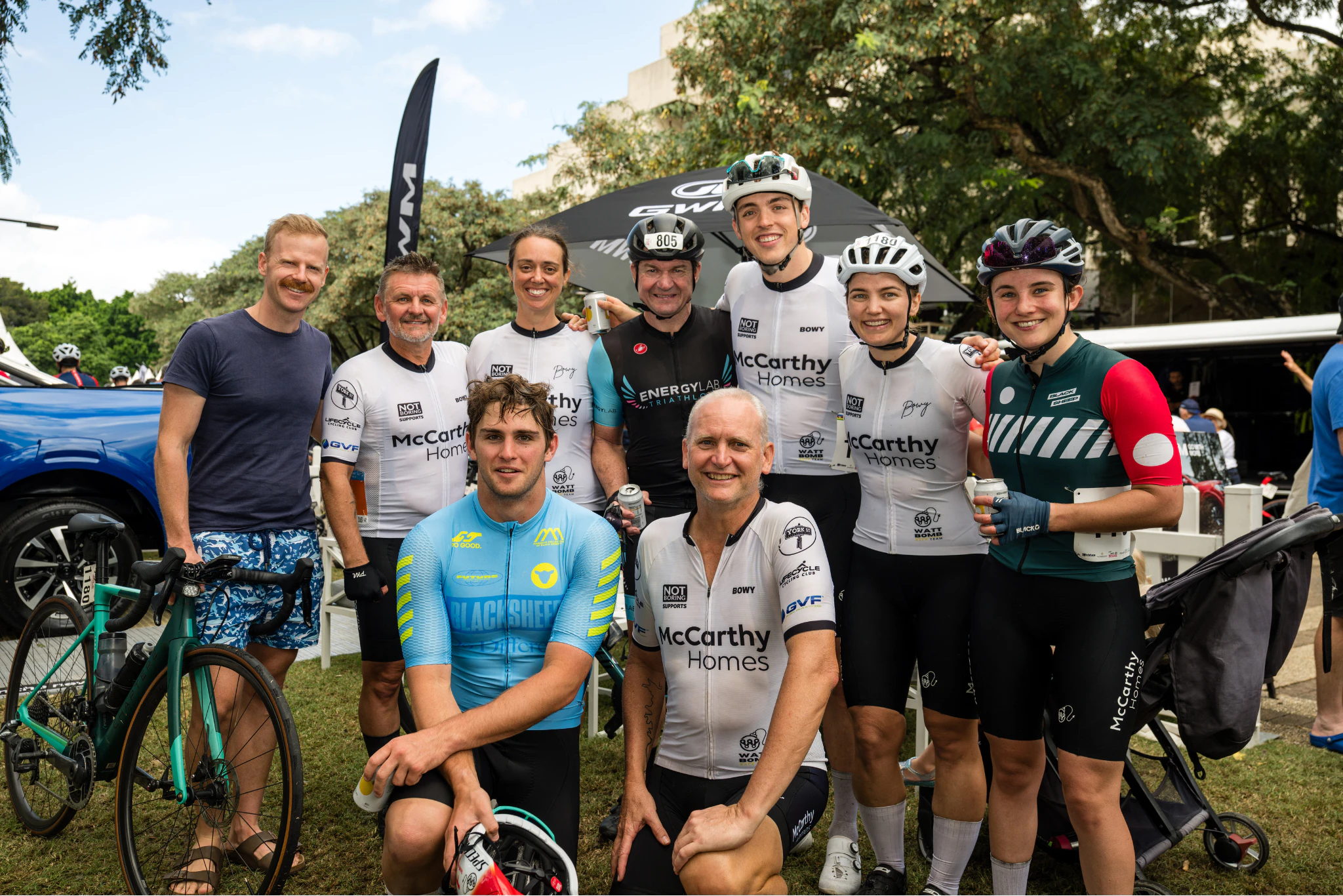 Tour de Brisbane riders at GWM activation 