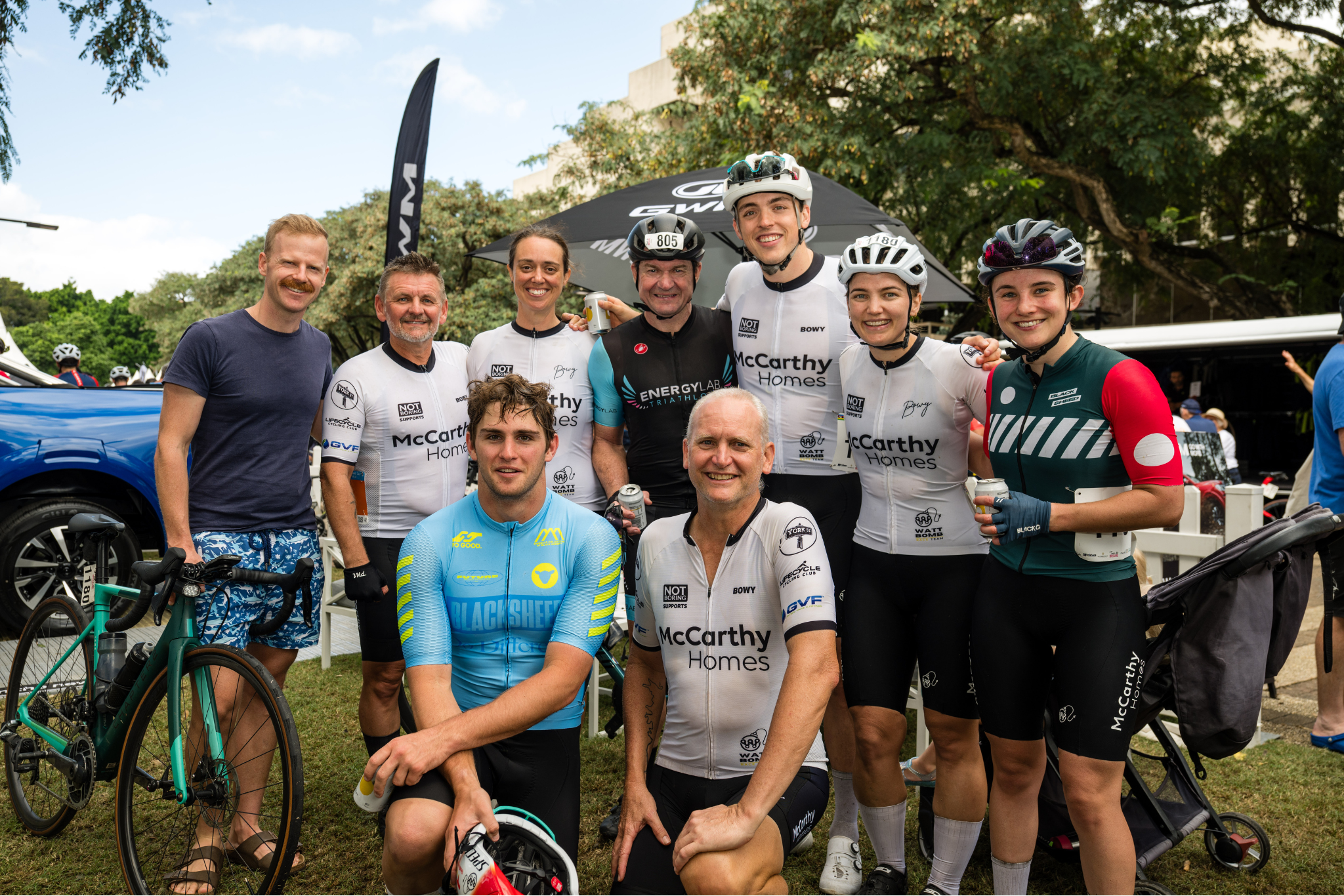 Tour de Brisbane riders at GWM activation 