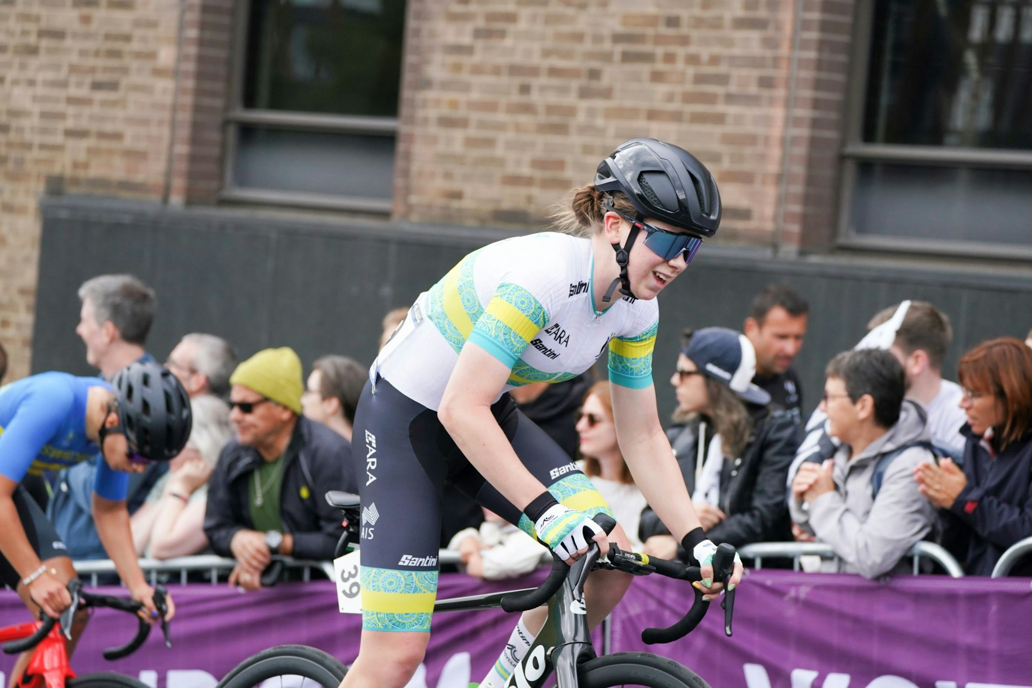 ARA Australian Cycling Team under-19 junior cyclist Talia Appleton competing at the 2023 UCI World Championships in Glasgow, Scotland