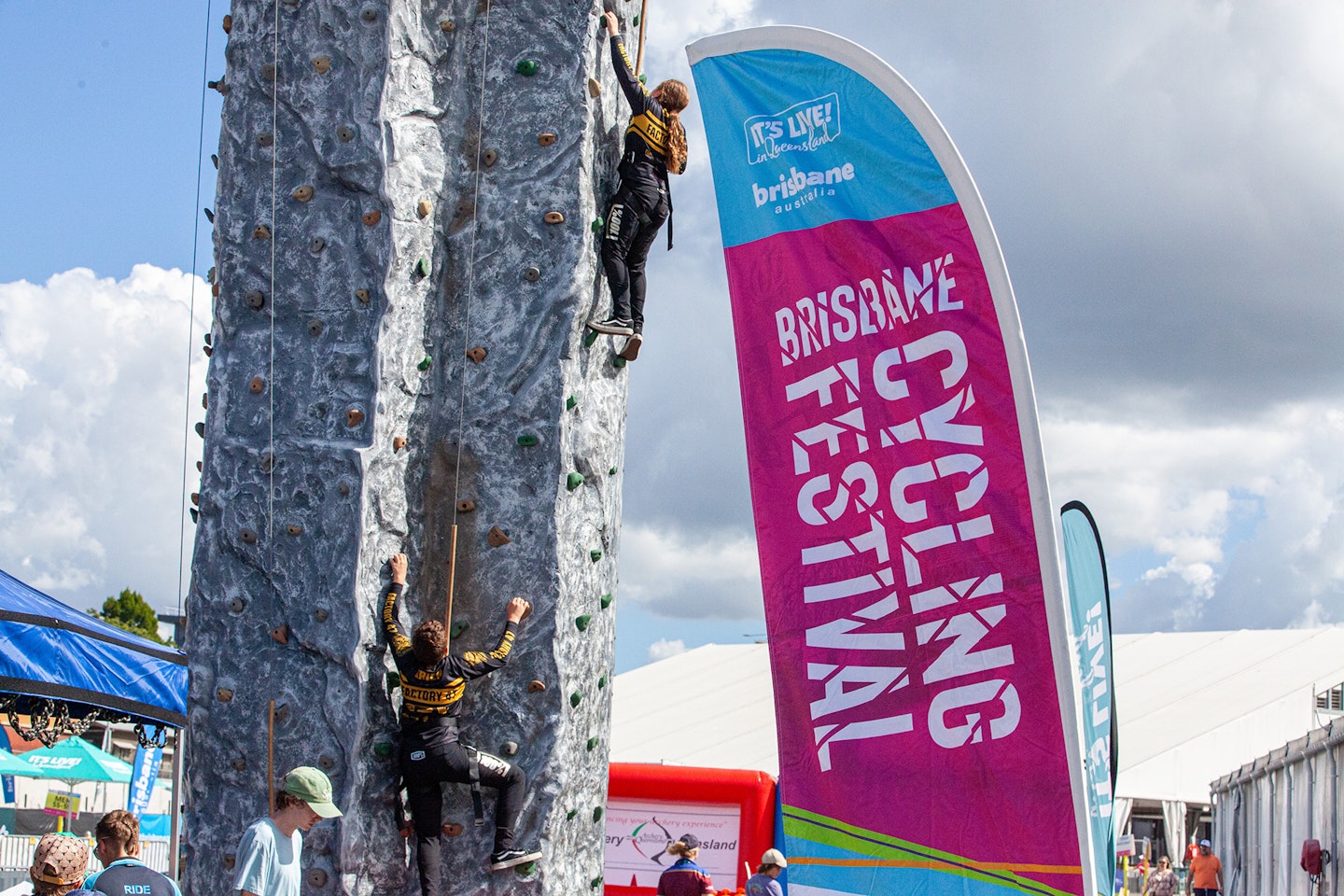 Rock climbing at Active Lifestyle Expo