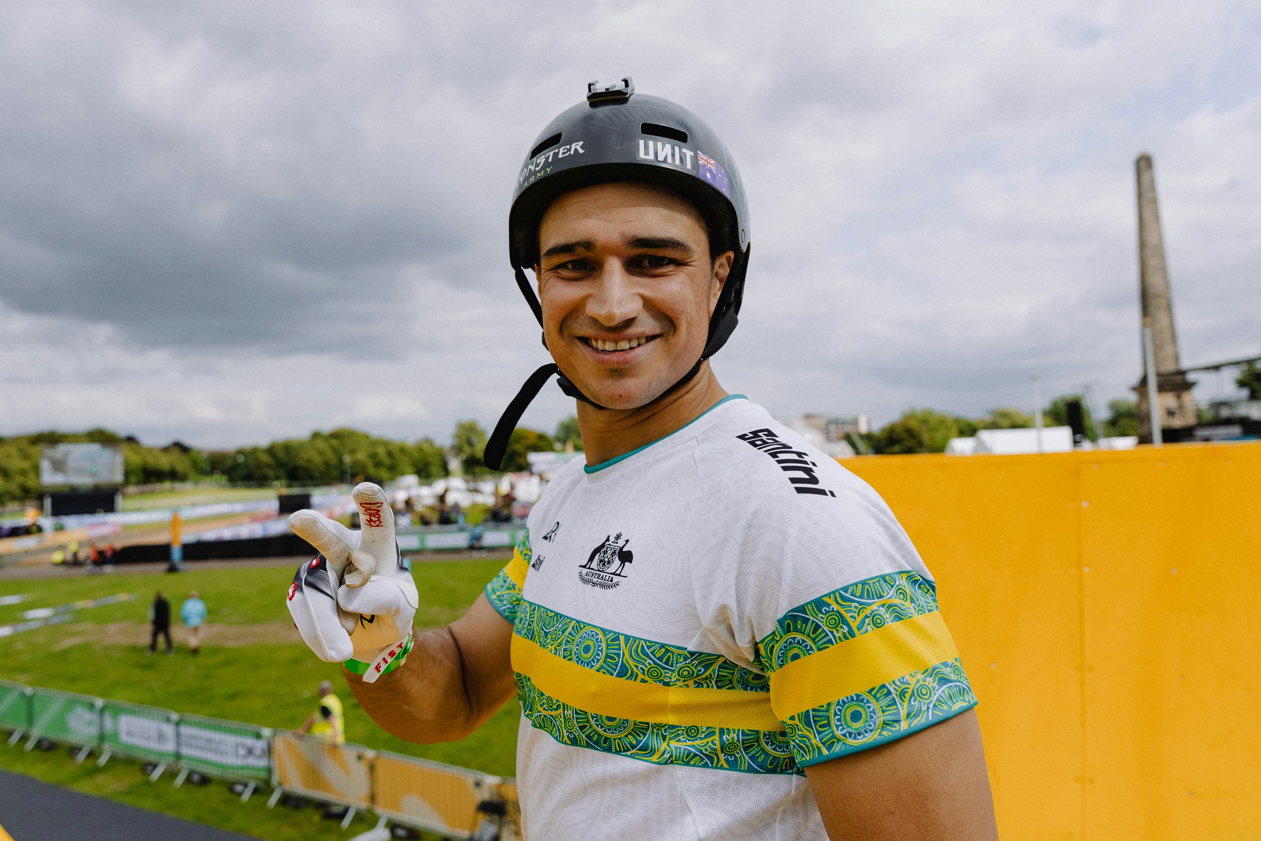 Alec Danelutti at the 2023 UCI Cycling World Championships in Glasgow, Scotland. Picture: Matthieu Metivet/SWpix.com.