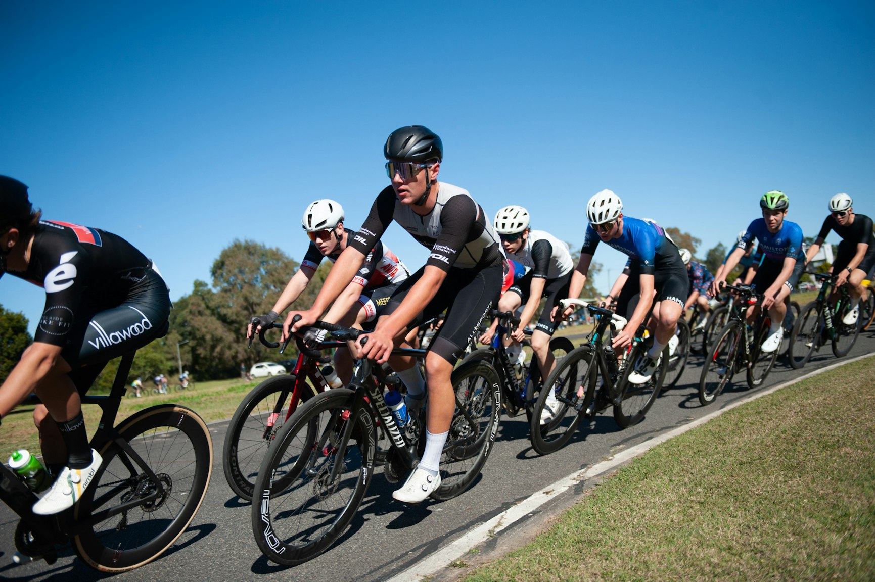 Alex Correll racing in the Stage 4 kermesse at the 2024 Balmoral Junior and Women's Tour. Picture: Bear Liange