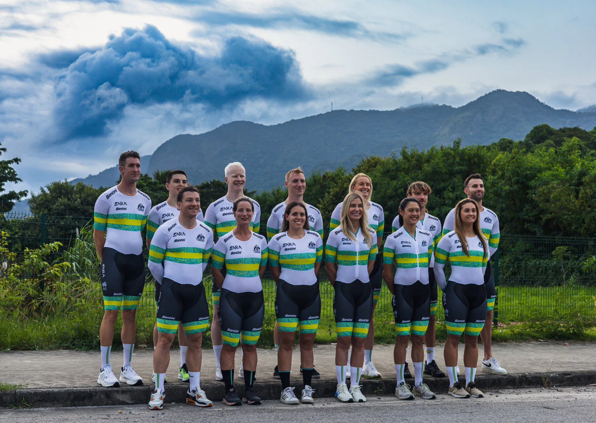 The ARA Australian Cycling Team for the 2024 UCI Para-cycling Track World Championships in Rio de Janeiro, Brazil. Picture: Lander Vandensteene.