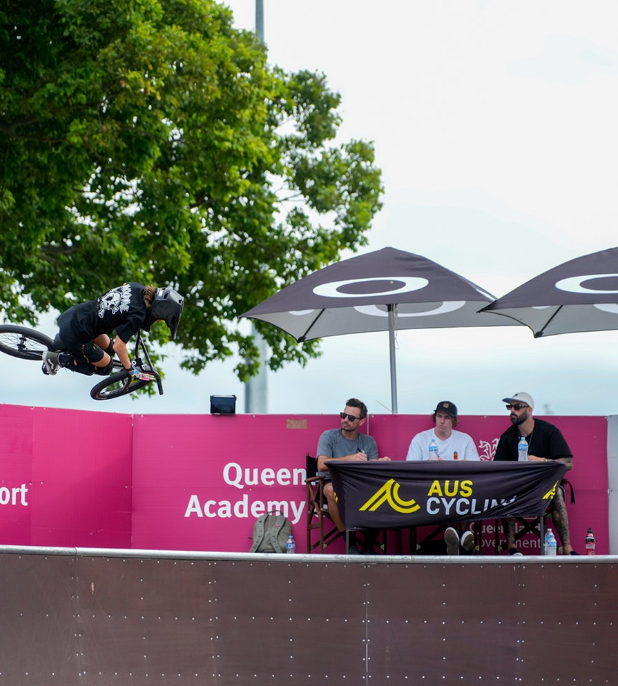 BMX Freestyle judges watching rider