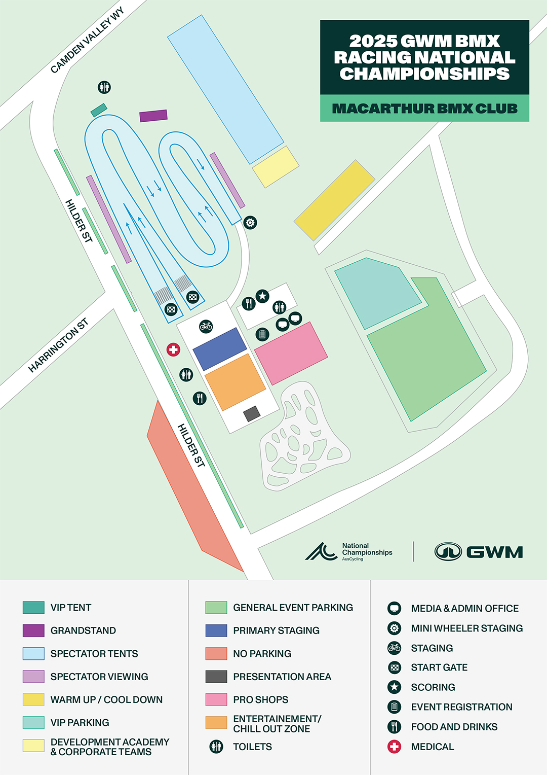 BMX Nationals Event Map