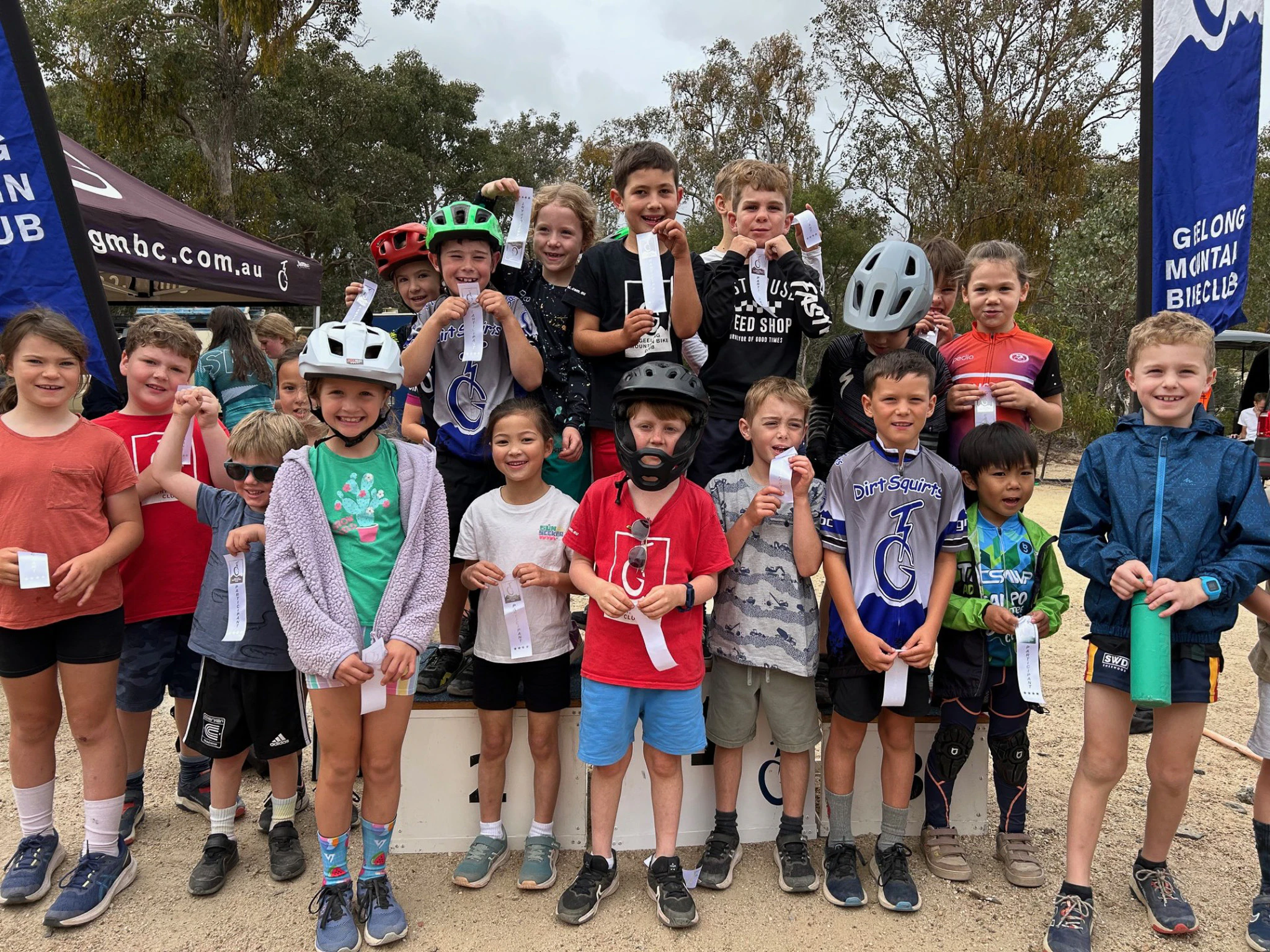 Geelong Mountain Bike Club also holds regular coaching sessions for young riders.