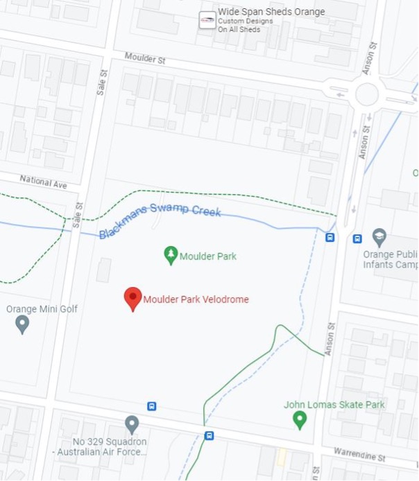 Central West Track Open - Orange Velodrome directions