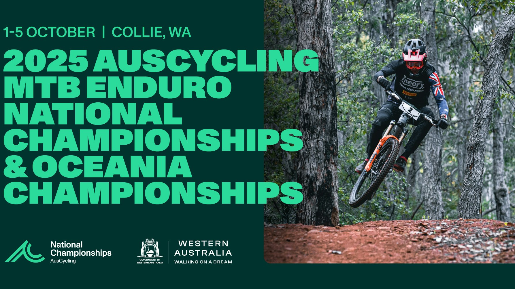 2025 AusCycling Enduro National Championships event banner