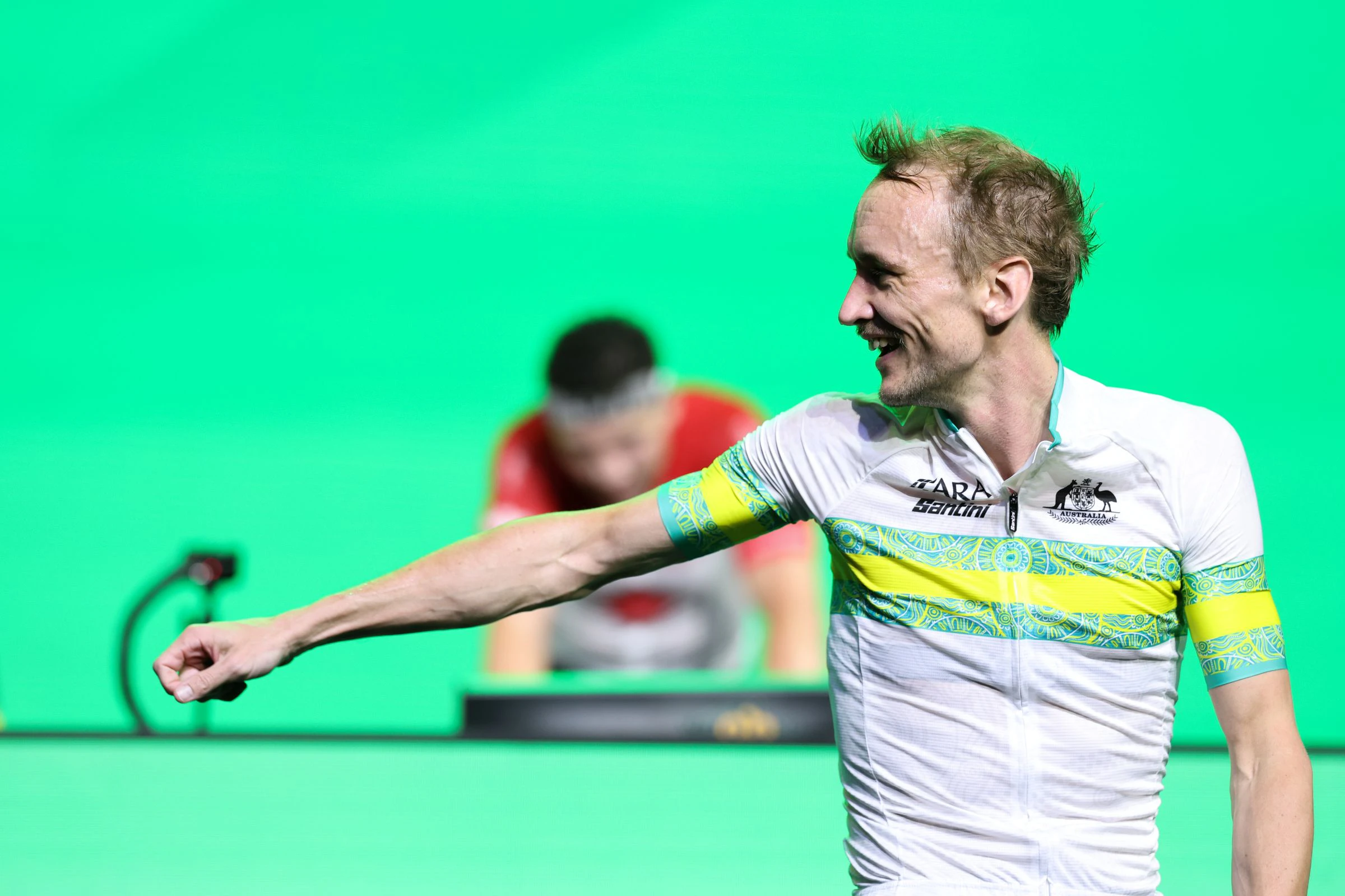 Josh Harris, Australian cyclist for the ARA Australian Cycling Team during the 2025 UCI Cycling Esports World Championships
