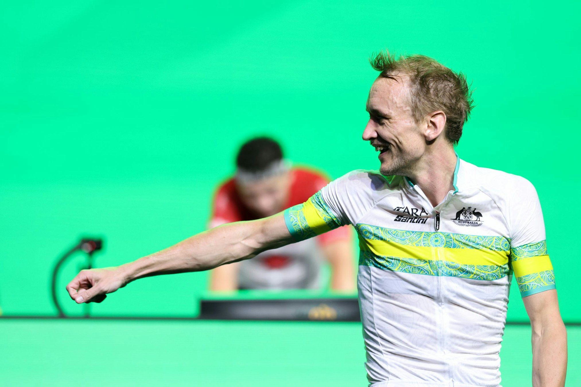 Josh Harris, Australian cyclist for the ARA Australian Cycling Team during the 2025 UCI Cycling Esports World Championships