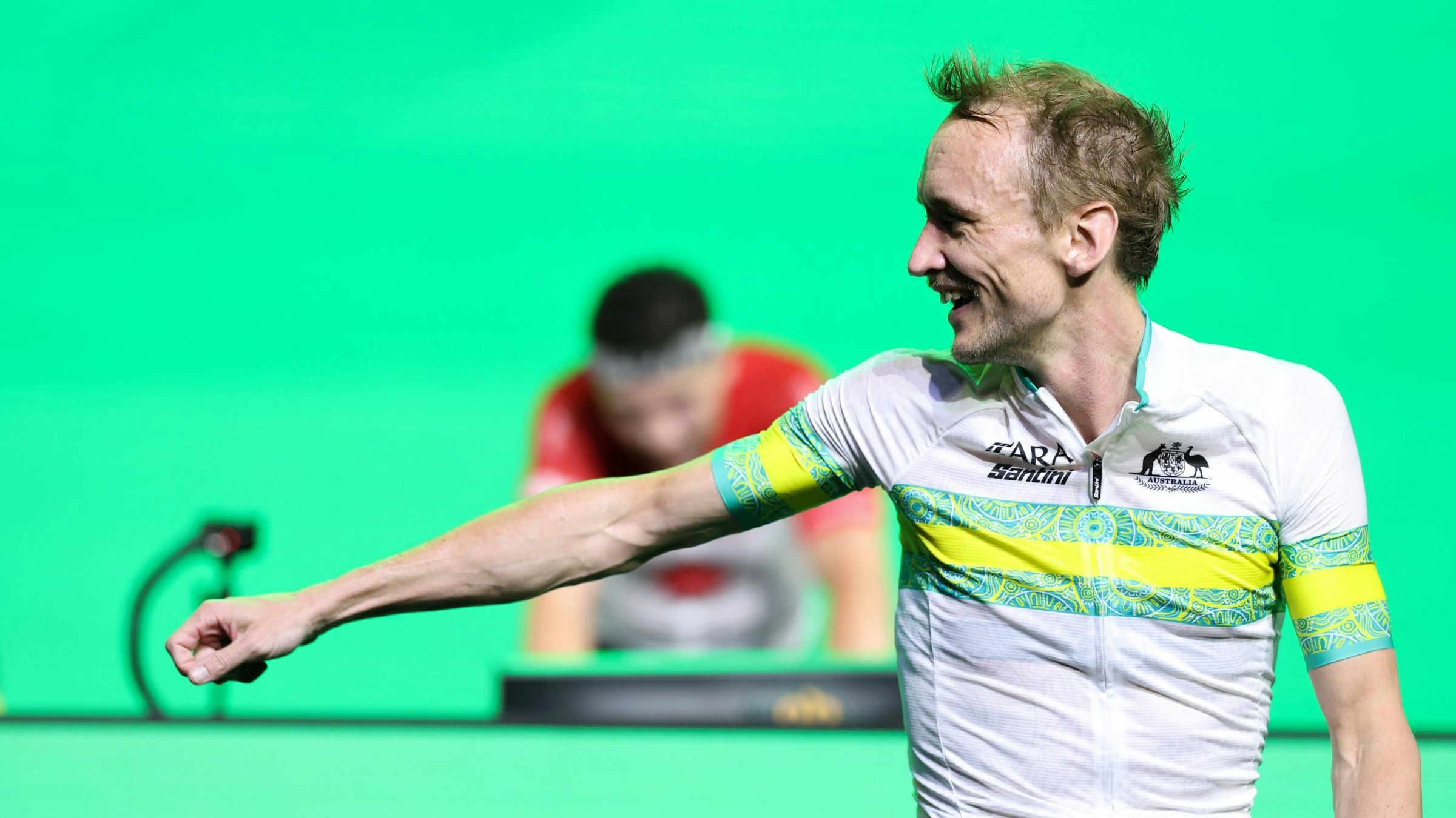 Josh Harris, Australian cyclist for the ARA Australian Cycling Team during the 2025 UCI Cycling Esports World Championships