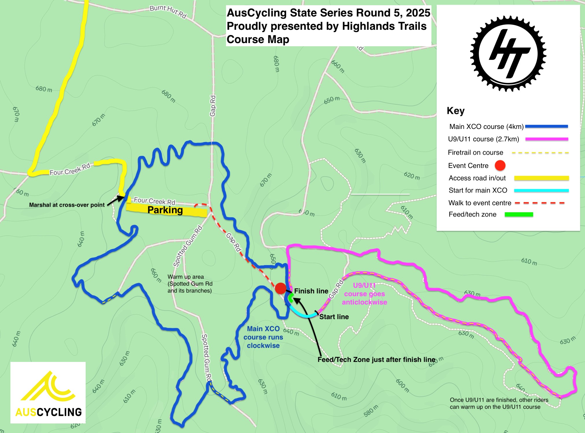 NSW/ACT XCO State Series - Round 5 Course Map