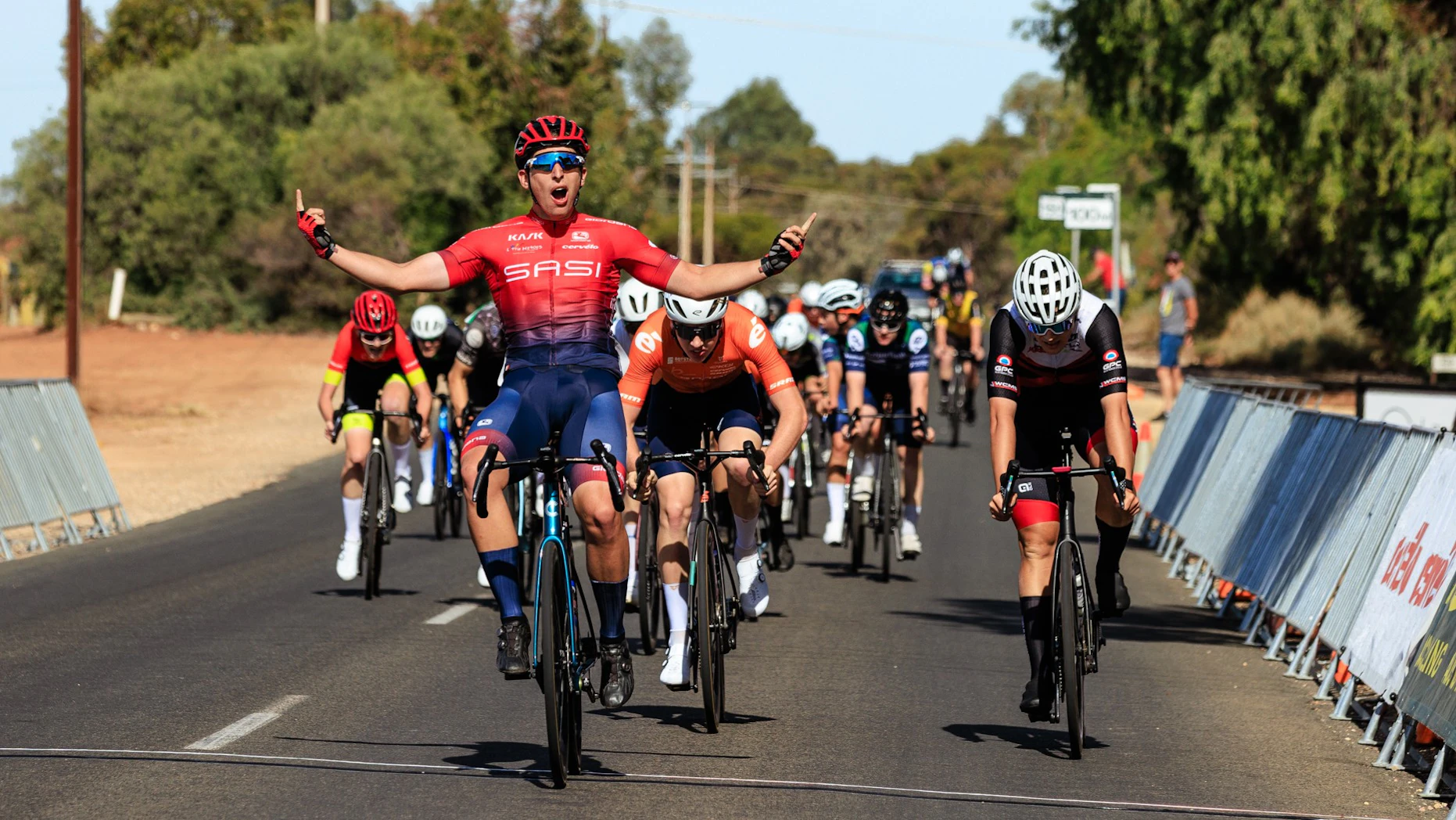 Finish of the 2025 Tour of the Riverland under-19