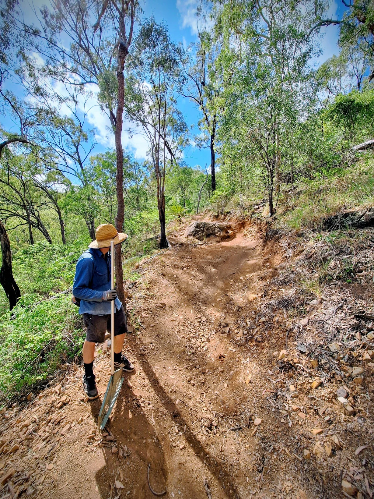 Rockhampton Mountain Bike Club holds trail-building days monthly to help repair the network.