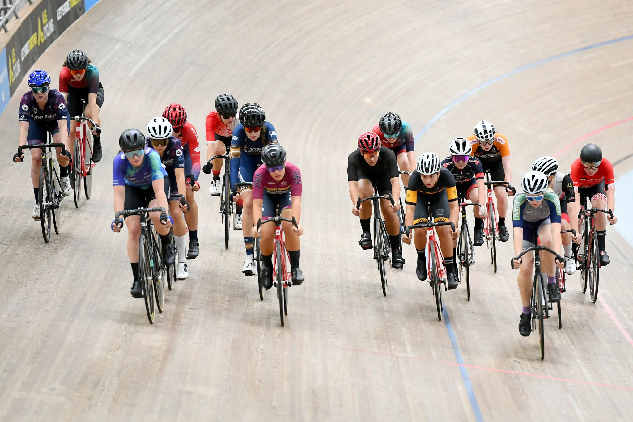 Under-19 women racing at the 2023 AusCycling Omnium National Championships in Melbourne. Picture: Josh Chadwick